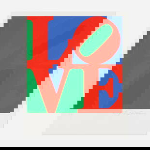 Robert Indiana, Love (from the Book of Love portfolio): Robert Indiana Love (from the Book of Love portfolio) 1996screenprint in colors on A.N.W. Crestwood Museum Edition image: 18.125 h x 17.875 w in (46 x 45 cm) sheet: 24 h x 20 w in (61 x 51 cm)