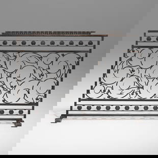 Edgar Brandt, Fire screen: Edgar Brandt Fire screen France, c. 1928wrought iron 30.75 h x 41.5 w x 9.25 d in (78 x 105 x 23 cm) Impressed signature to upper edge 'E Brandt'. Provenance: Jean Kara