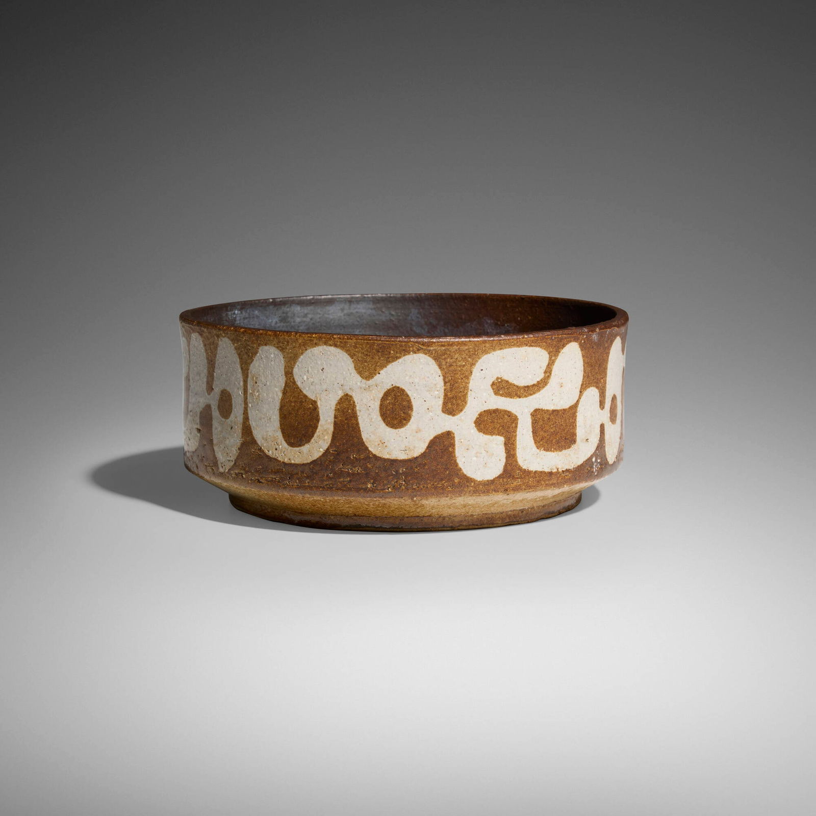 Jean Derval, Cachepot: Jean Derval Cachepot France, c. 1960glazed earthenware 3.5 h x 8.75 dia in (9 x 22 cm) Glazed signature to underside 'Jean Derval'. Provenance: Mage H Gallery, New York