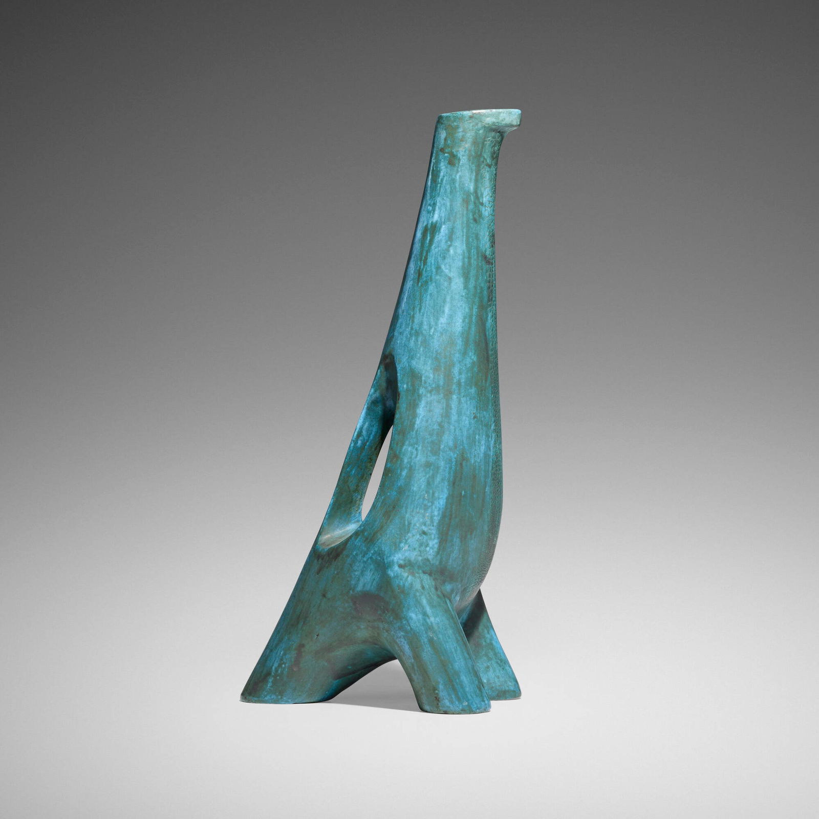 Jacques Blin, Large bird form jug: Jacques Blin Large bird form jug c. 1950glazed stoneware 16 h x 5.25 w x 8 d in (41 x 13 x 20 cm) Incised signature to underside 'Blin'. Provenance: Magen H Gallery, Ne