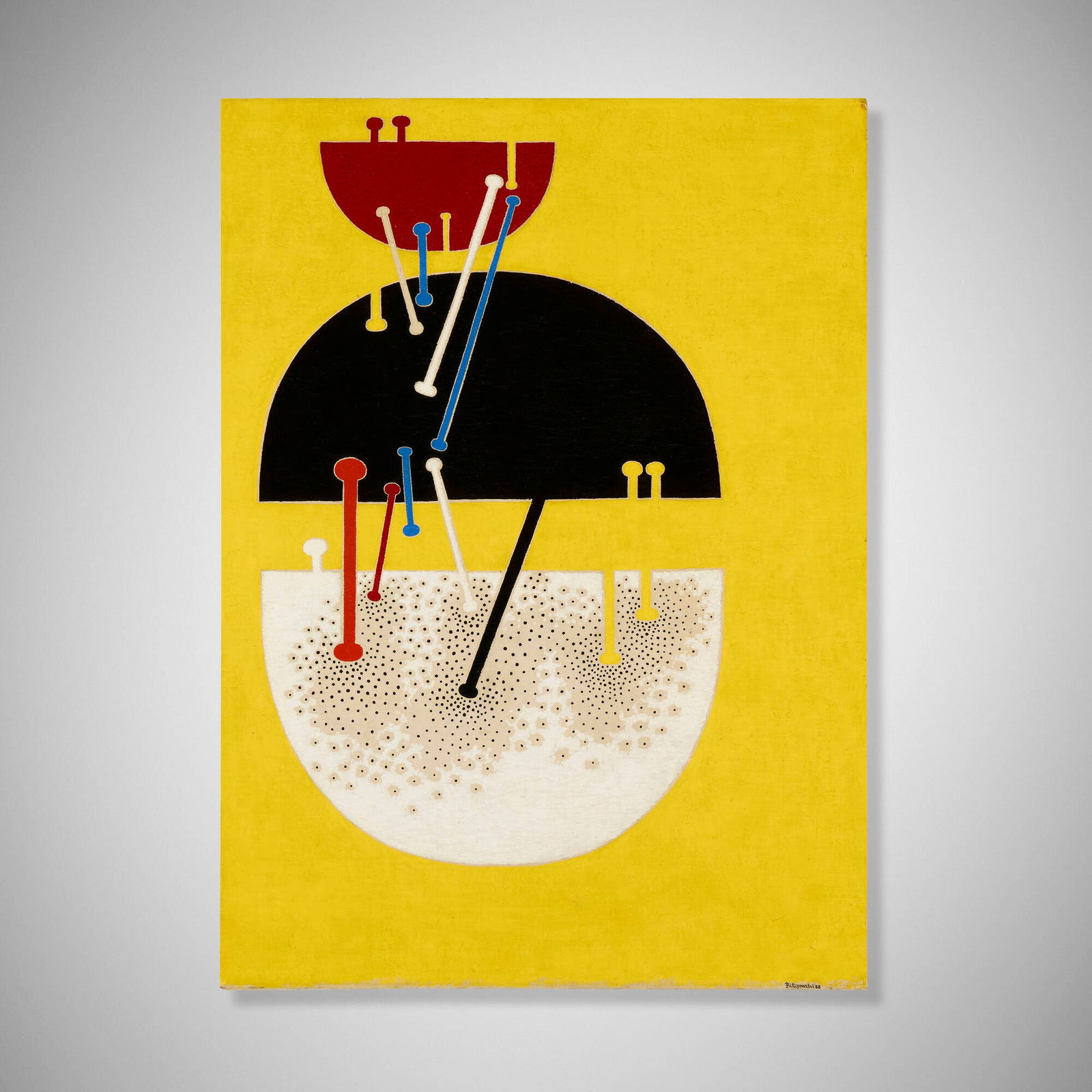 Richard Filipowski, Untitled: Richard Filipowski Untitled 1948oil on canvas 37 h x 27 w in (94 x 69 cm) Signed and dated to lower right 'Filipowski 48'. Provenance: Robert Henry Adams Fine Art, Chic