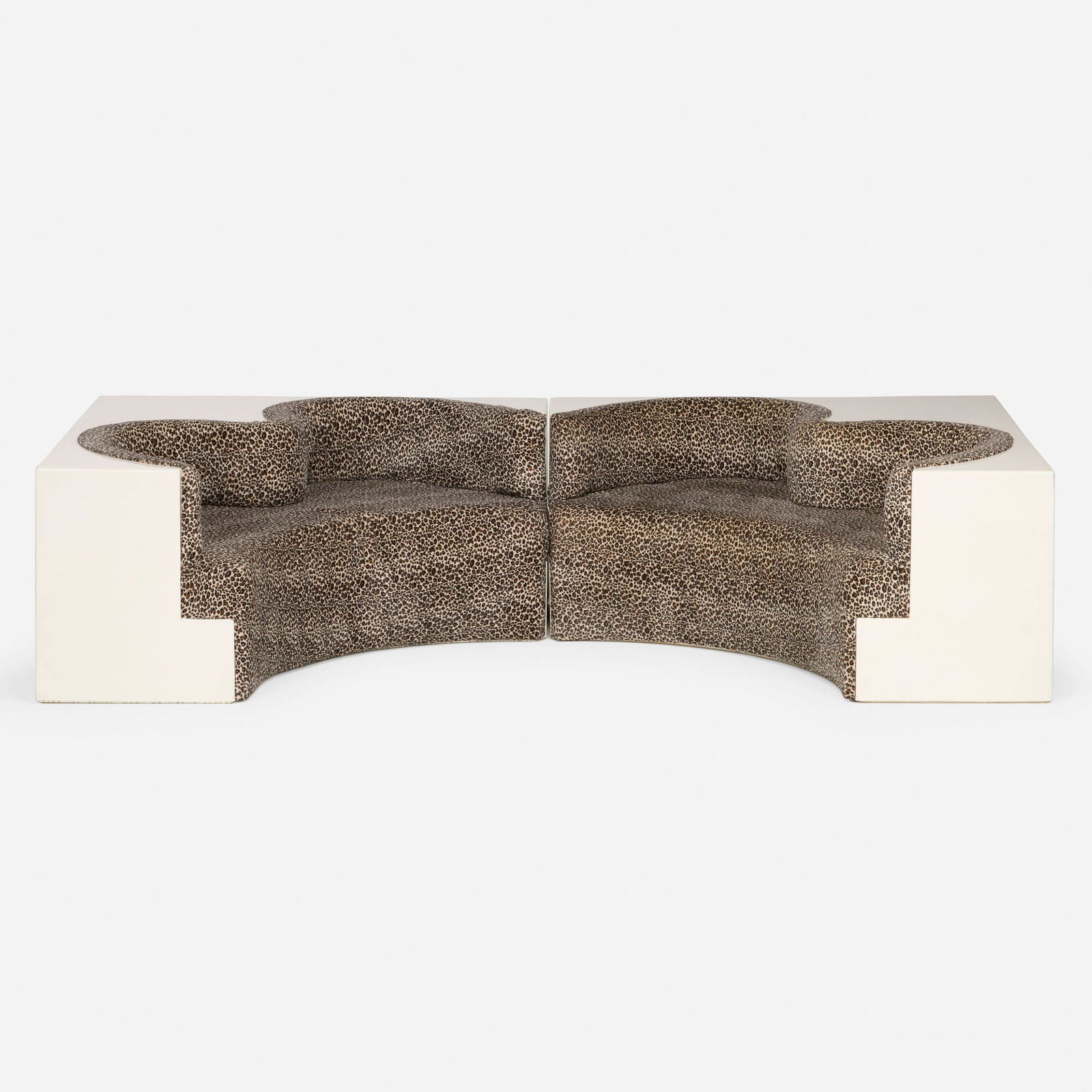 Archizoom Associati, Safari sofa: Archizoom Associati Safari sofa PoltronovaItaly, 1967lacquered fiberglass, upholstery 23.5 h x 102 w x 50.75 d in (60 x 259 x 129 cm) Provenance: Acquired directly from