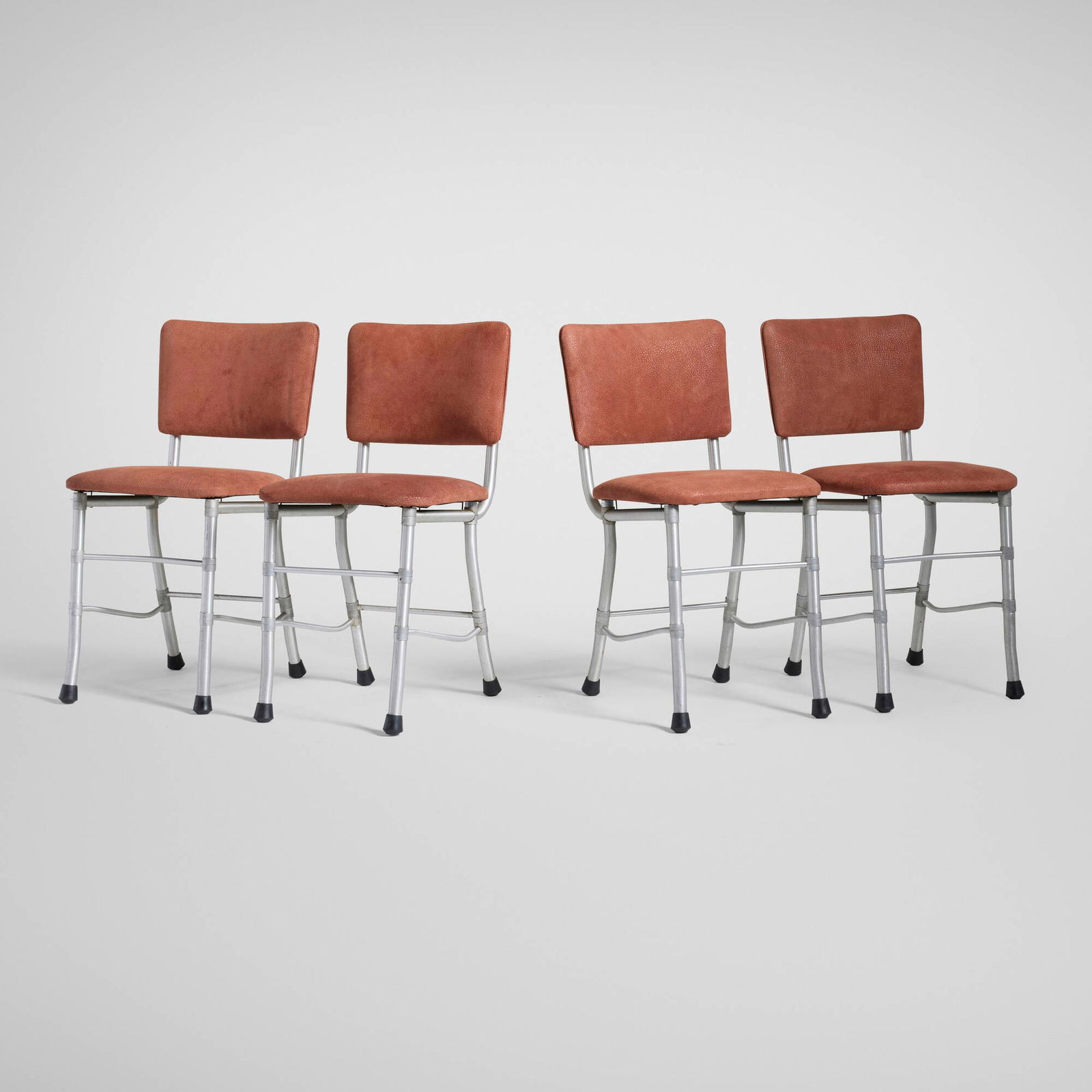 In the manner of Warren McArthur, Chairs, set of four (1 of 6)