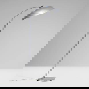 Walter von Nessen, attribution, Floor lamp: Walter von Nessen, attribution Floor lamp USA, c. 1930aluminum, chrome-plated aluminum 54.5 h x 15.75 w x 20 d in (138 x 40 x 51 cm) This work will ship from Los Angeles, Californ