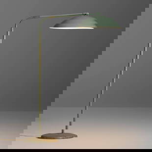 Kurt Versen, Floor lamp, model 59022: Kurt Versen Floor lamp, model 59022 Kurt Versen, Inc.USA, c. 1940enameled aluminum and steel 57 h x 26 w x 14 d in (145 x 66 x 36 cm) Literature: Kurt Versen Lamps, I