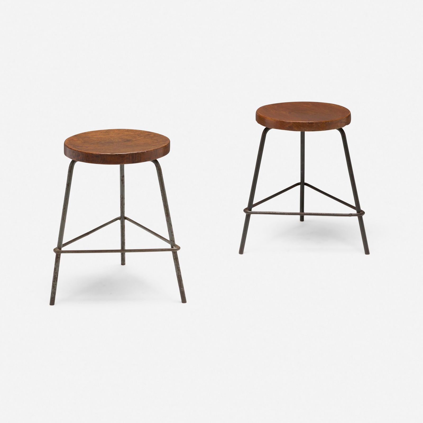 Pierre Jeanneret, Stools from College of Architecture, Chandigarh, pair (1 of 4)