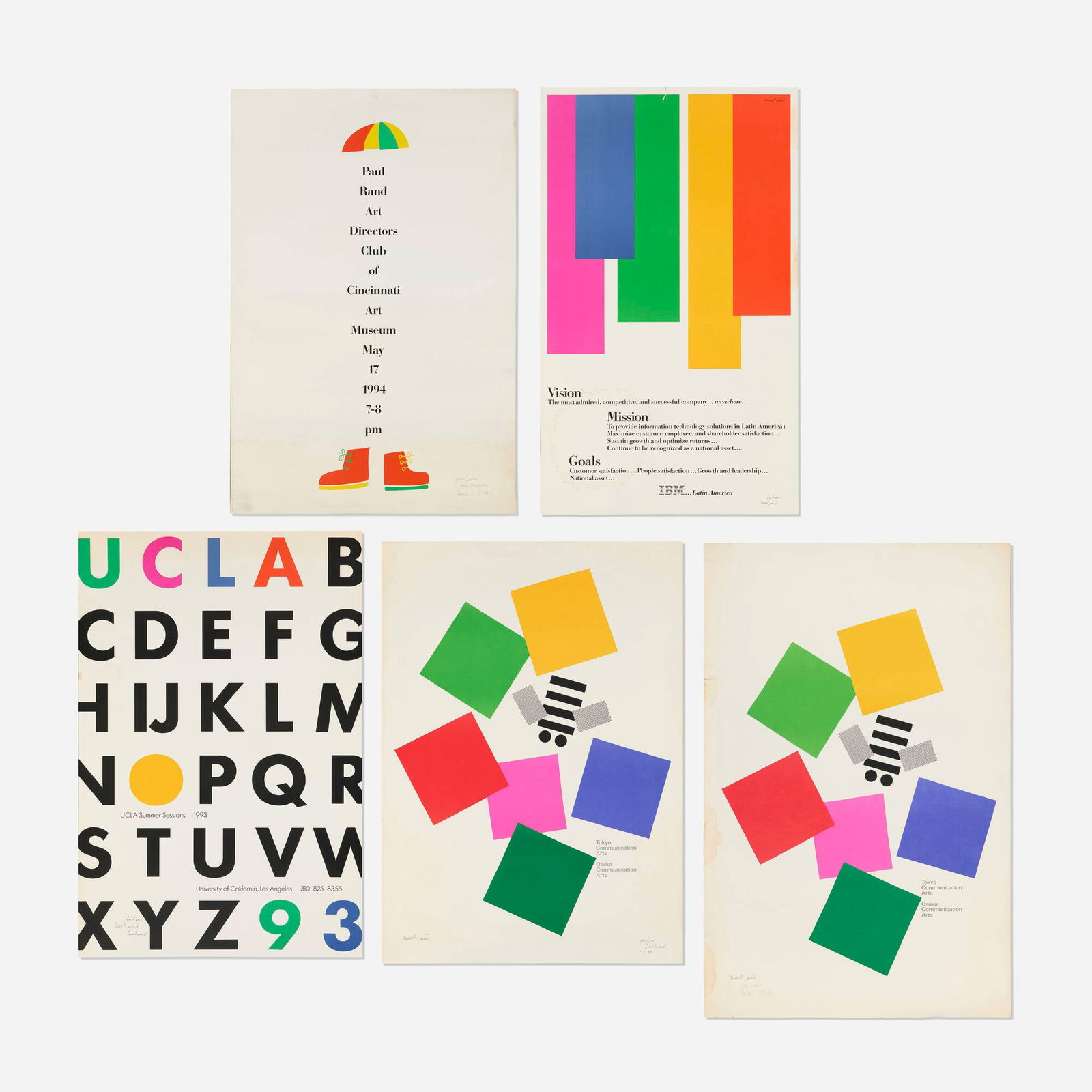 Paul Rand, Collection of five posters (1 of 1)