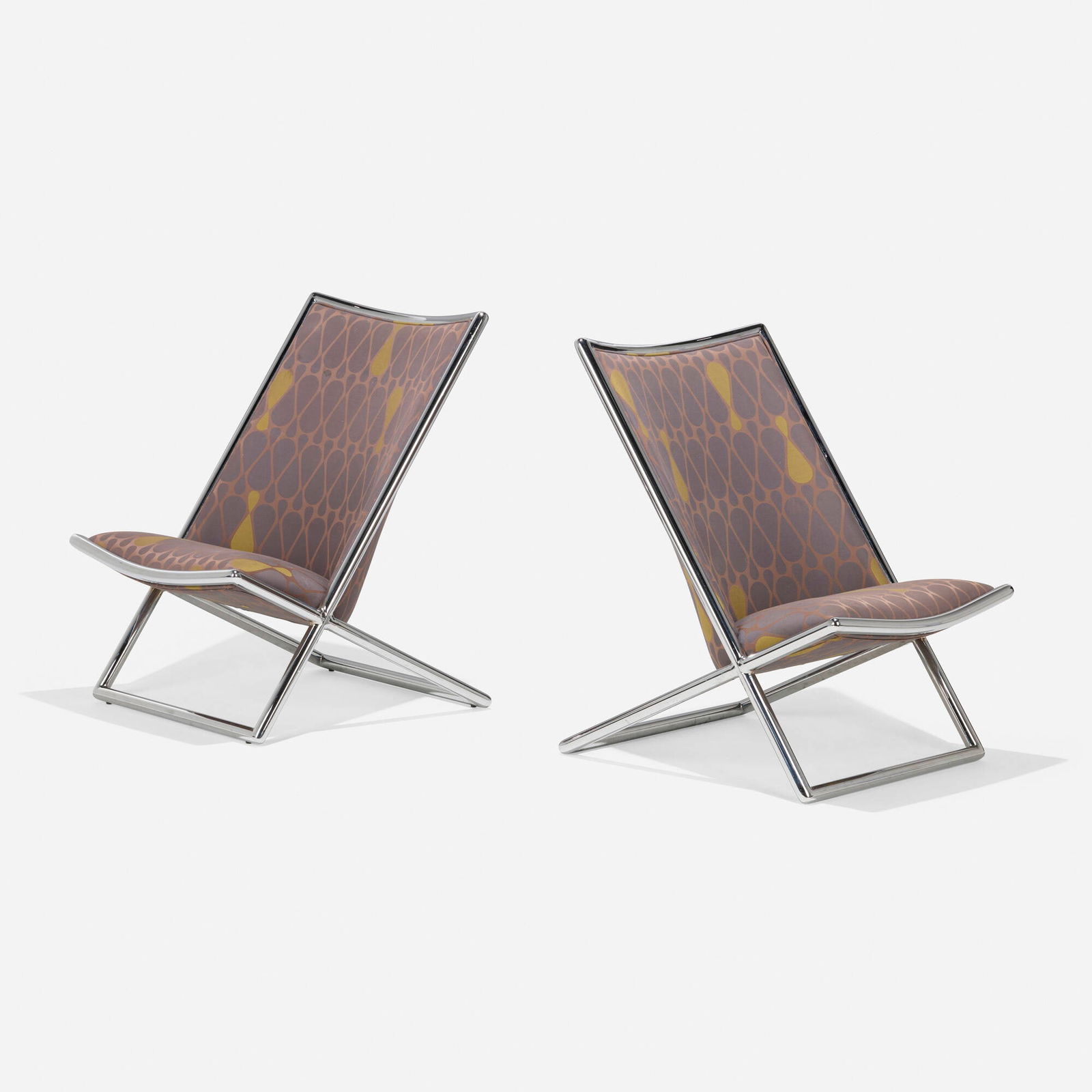 Ward Bennett, Scissor chairs, pair (1 of 4)