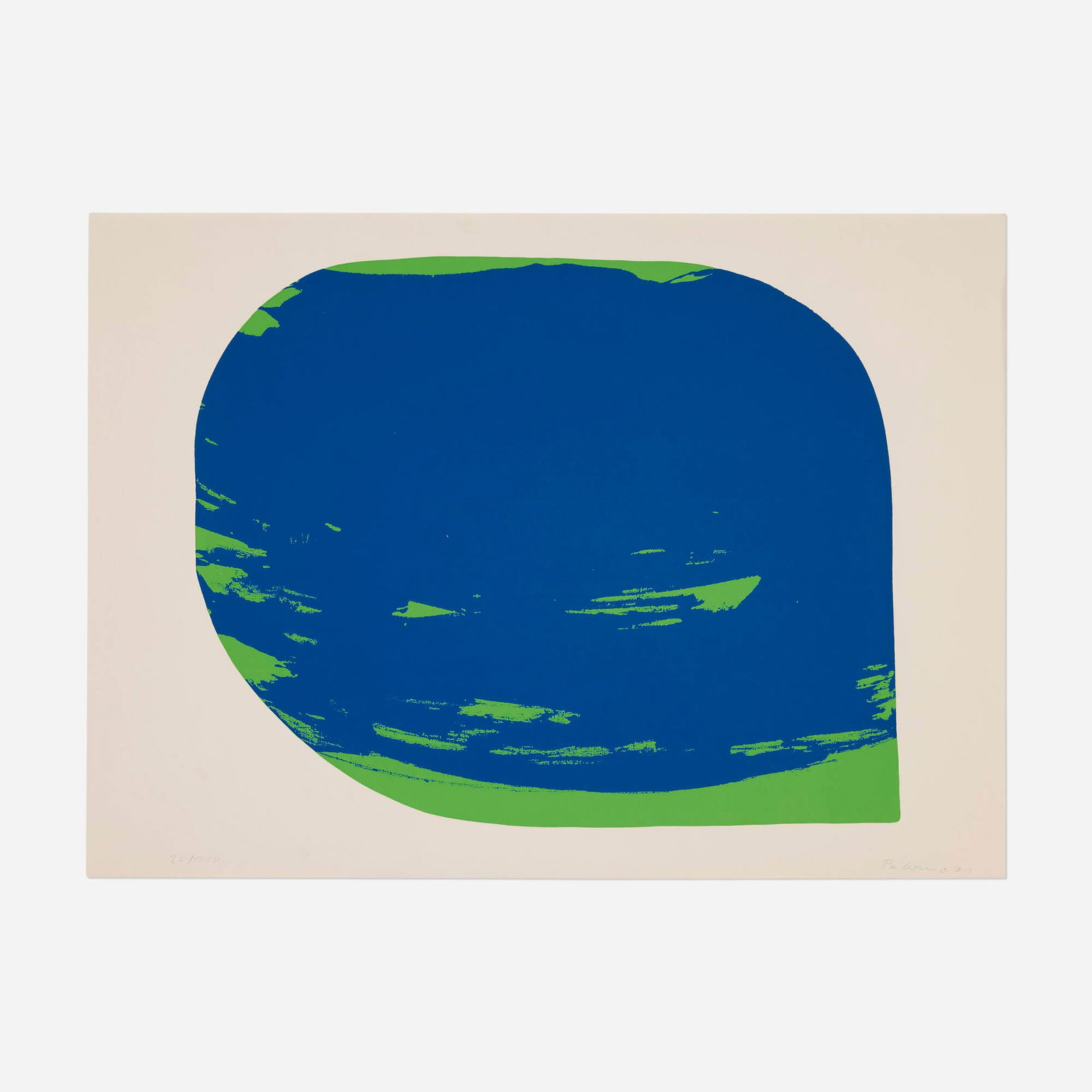Blinky Palermo, Untitled: Blinky Palermo Untitled 1971screenprint in colors 20.875 h x 28.875 w in (53 x 73 cm) Signed, dated and numbered to lower edge '20/110 Palermo 71'. This work is number 20 from the edition of 1