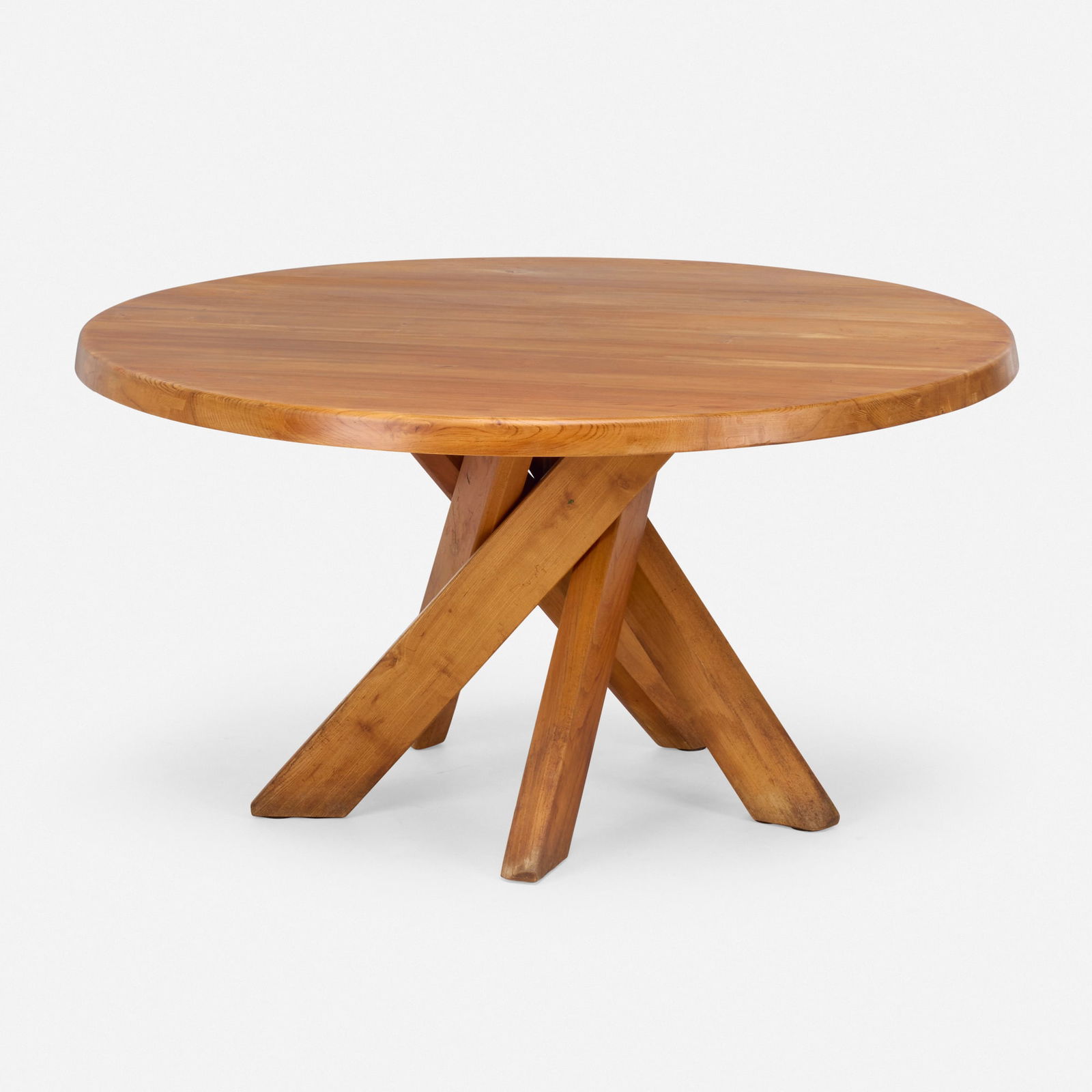 Pierre Chapo, Sfax table, model T21C: Pierre Chapo Sfax table, model T21C France, c. 1973elm 28.5 h x 55 dia in (72 x 140 cm) Literature: Pierre Chapo: A Modern Craftsman, Magen H. Gallery exhibition catalo