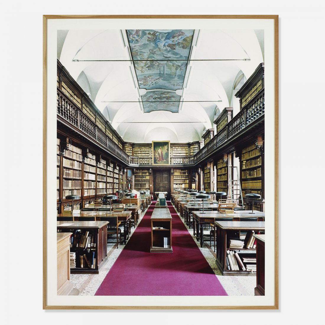 Candida Höfer Biblioteca di Brera Milano IV: Candida Höfer Biblioteca di Brera Milano IV Germany, 2005 c-print 100.5 h x 80.5 w inches Signed, titled and dated on applied studio label to the reverse 'Candida Höfer Biblioteca Di Brera Milano IV