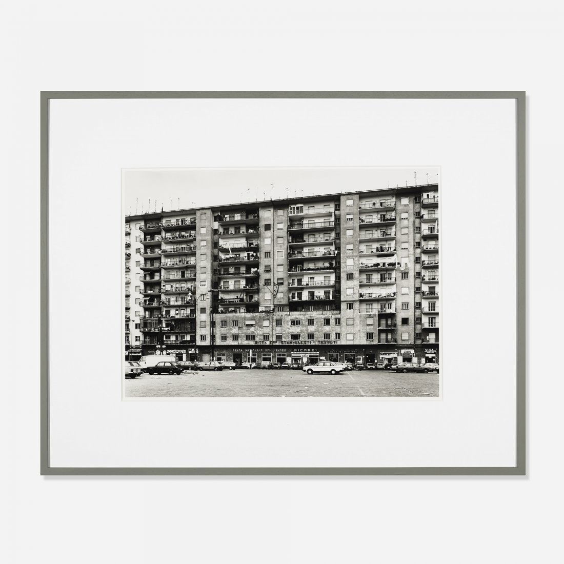 Thomas Struth Via Giovanni a Mare, Naples: Thomas Struth Via Giovanni a Mare, Naples Germany, 1988 gelatin silver print 16.25 h x 22.25 w inches Signed, titled, dated and numbered to label on the reverse 'Thomas Struth Via Giovanni a Mare, Nap
