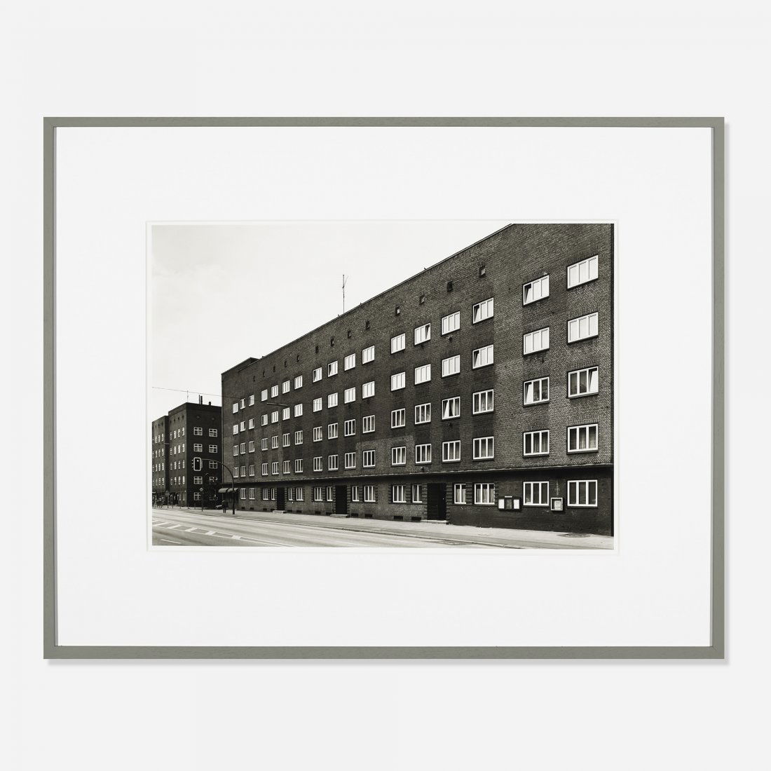 Thomas Struth Veddeler Brückenstrasse, Hamburg: Thomas Struth Veddeler Brückenstrasse, Hamburg Germany, 1986 gelatin silver print 16.5 h x 23.25 w inches Signed, titled, dated and numbered to label on the reverse 'Thomas Struth Veddeler Brückenst