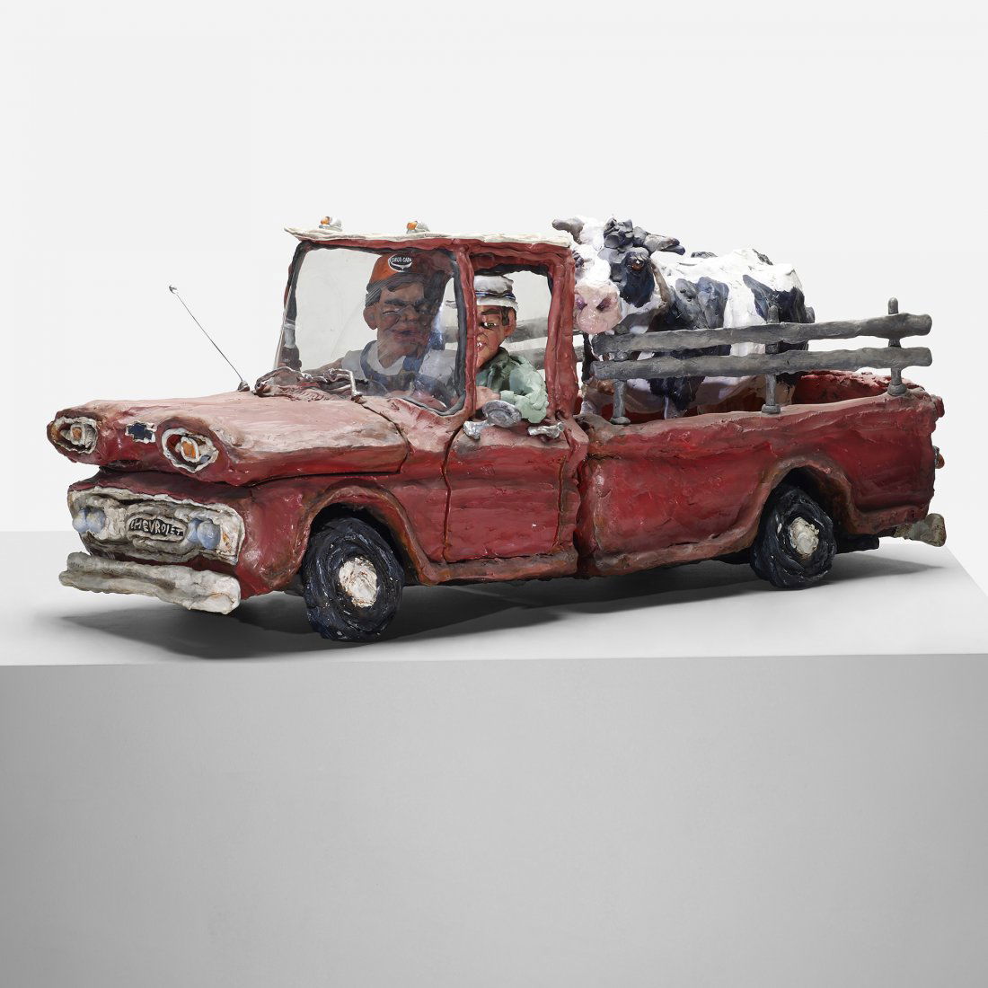 Patrick Amiot and Brigitte Laurent Bella is Sick: Patrick Amiot and Brigitte Laurent Bella is Sick USA, 1991 ceramic over steel frame, acrylic 16 h x 35.75 w inches Sold with original invoice. Provenance: Nancy Poole's Studio, Ontario | Collection of