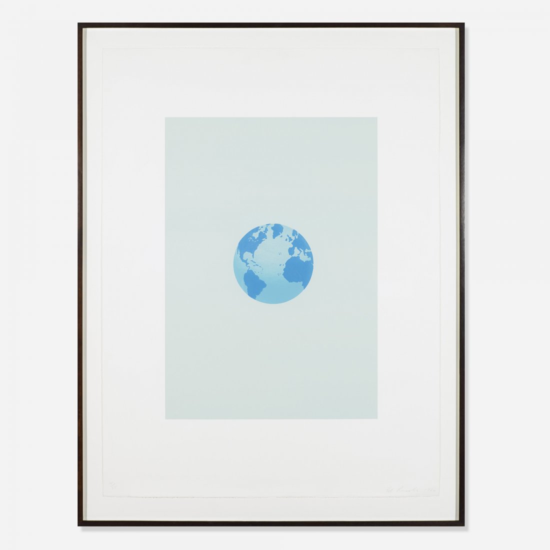 Edward Ruscha The World and Its Surroundings: Edward Ruscha The World and Its Surroundings (from The Global Edition series) USA, 1982 lithograph on paper 28.25 h x 20 w inches Signed, numbered and dated to the lower edge 'Ed Ruscha 15/55 1982'. T