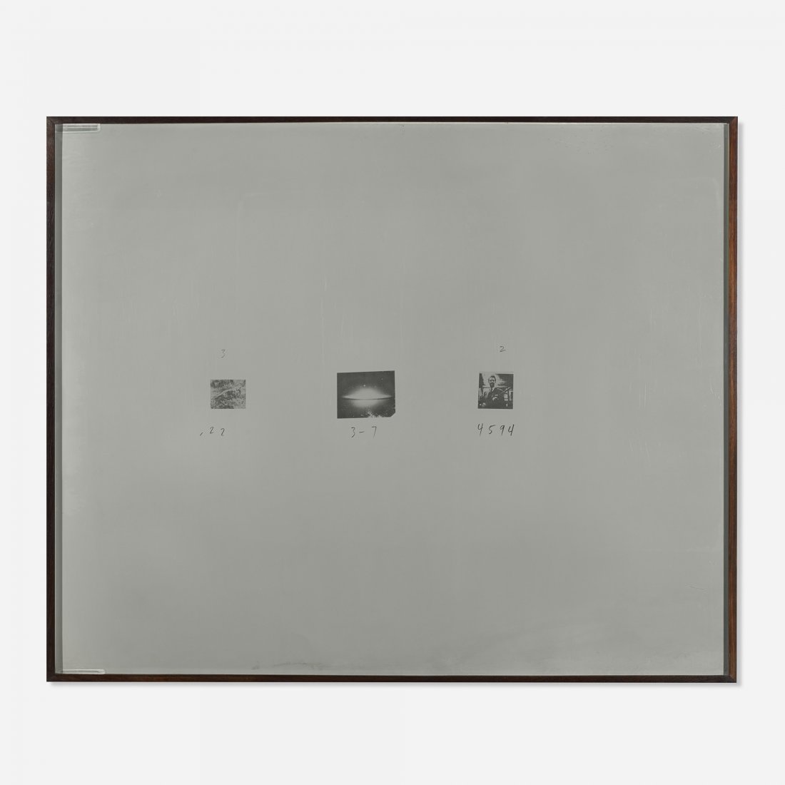 Michael Heizer Cosmic Drawing: Michael Heizer Cosmic Drawing USA, c. 1980 photo offset on zinc plate, graphite 36 h x 44 w inches Provenance: Collection of Robert Mapplethorpe | Christie's, New York, The Robert Mapplethorpe Collect