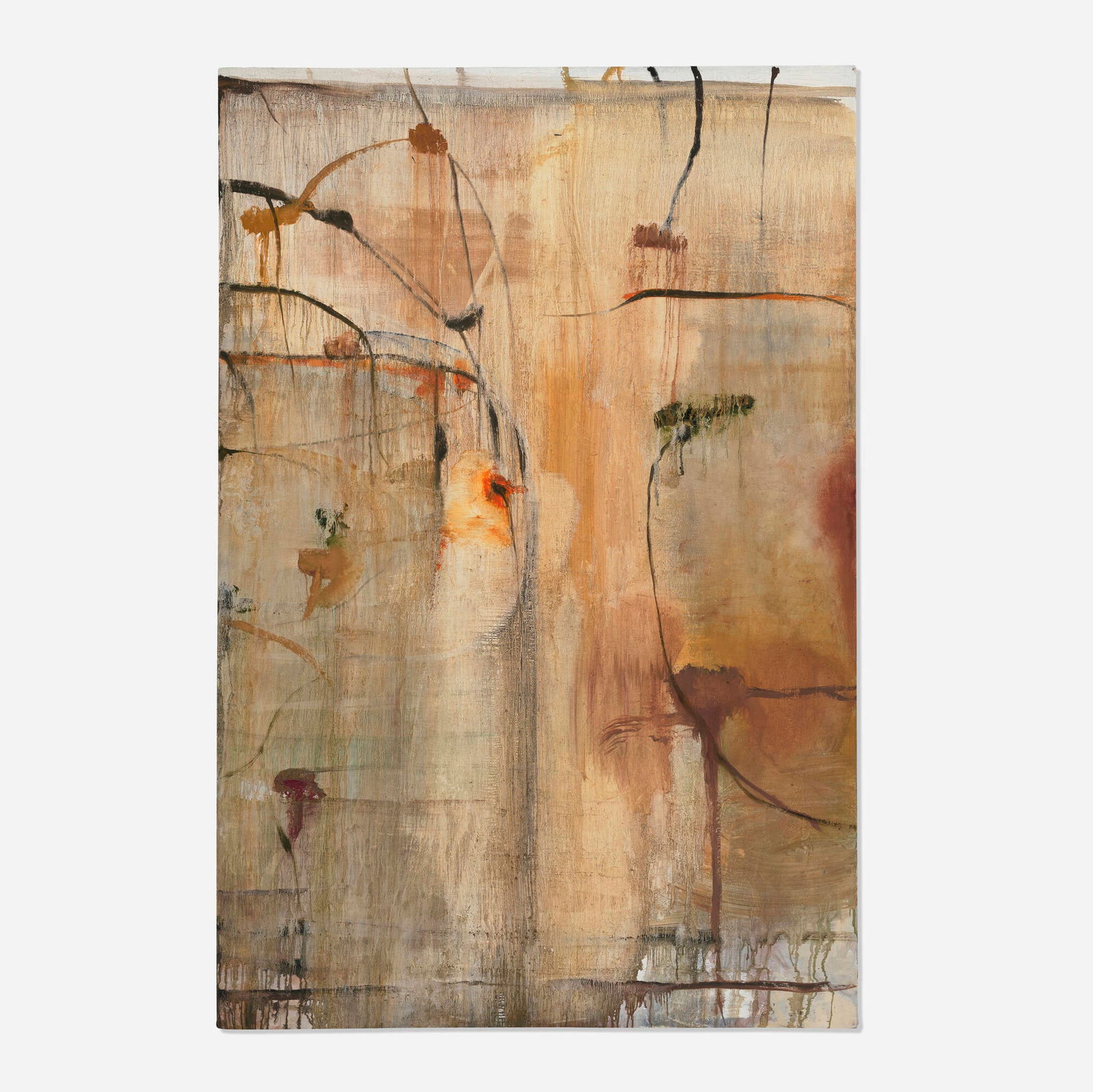 Michael Mazur, Tendril IV: Michael Mazur Tendril IV 1994oil on canvas 72.75 h x 48.5 w in (185 x 123 cm) Signed, titled and dated to verso 'Tendril IV '94 Mazur'. Provenance: Bliss Fine Art Servi