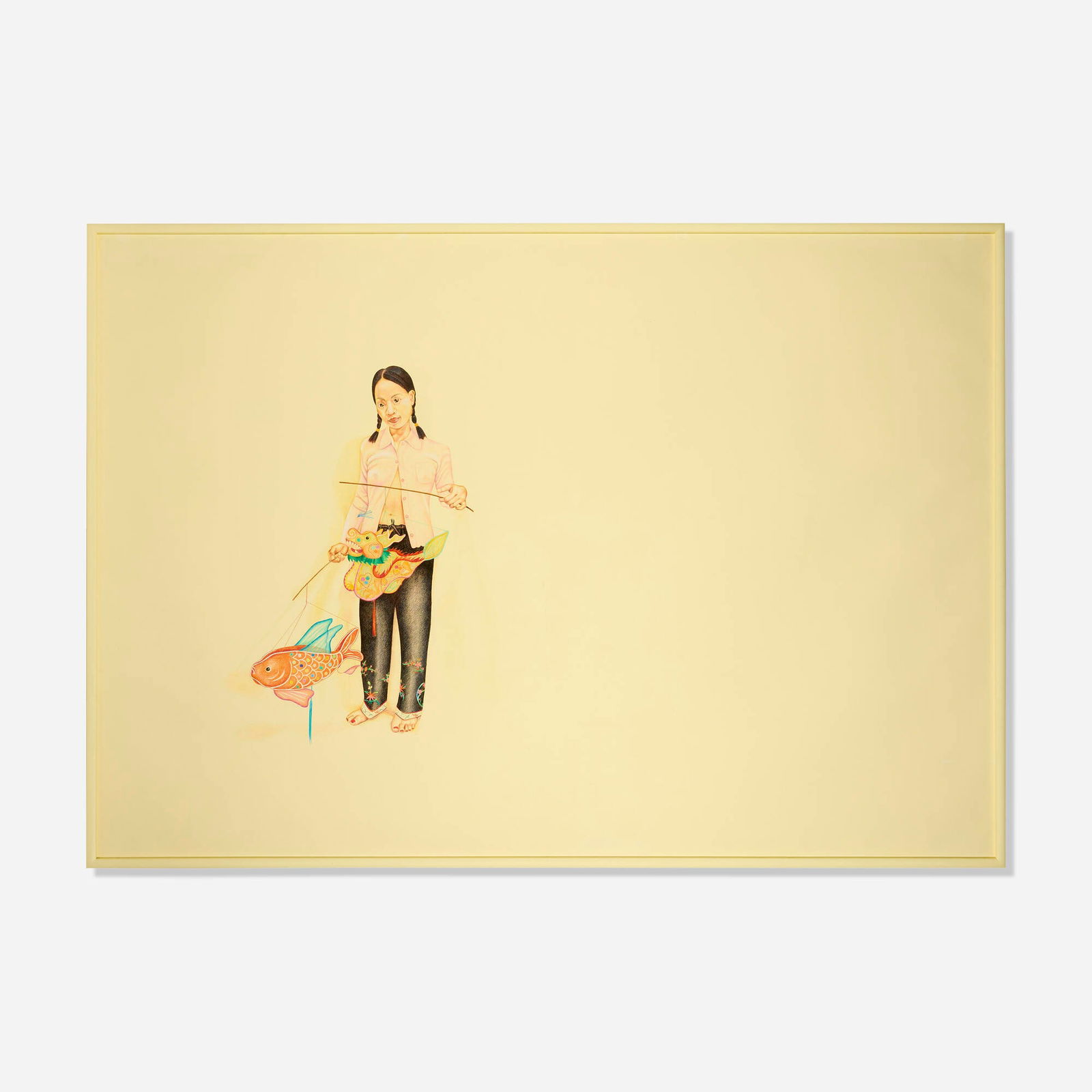 Su-En Wong, Lemon Sorbet: Su-En Wong Lemon Sorbet 1999colored pencil and acrylic on paper in artist-made frame 80.125 h x 115 w in (204 x 292 cm) Provenance: Savage Gallery, Portland | Acquired from th