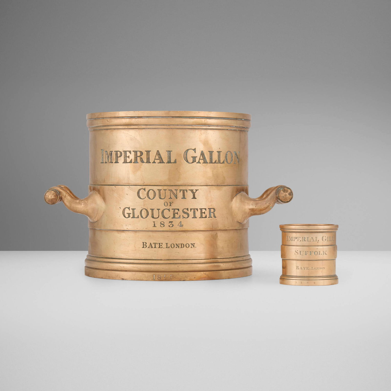 Bate, William IV Imperial Standard measure, set of two (1 of 5)