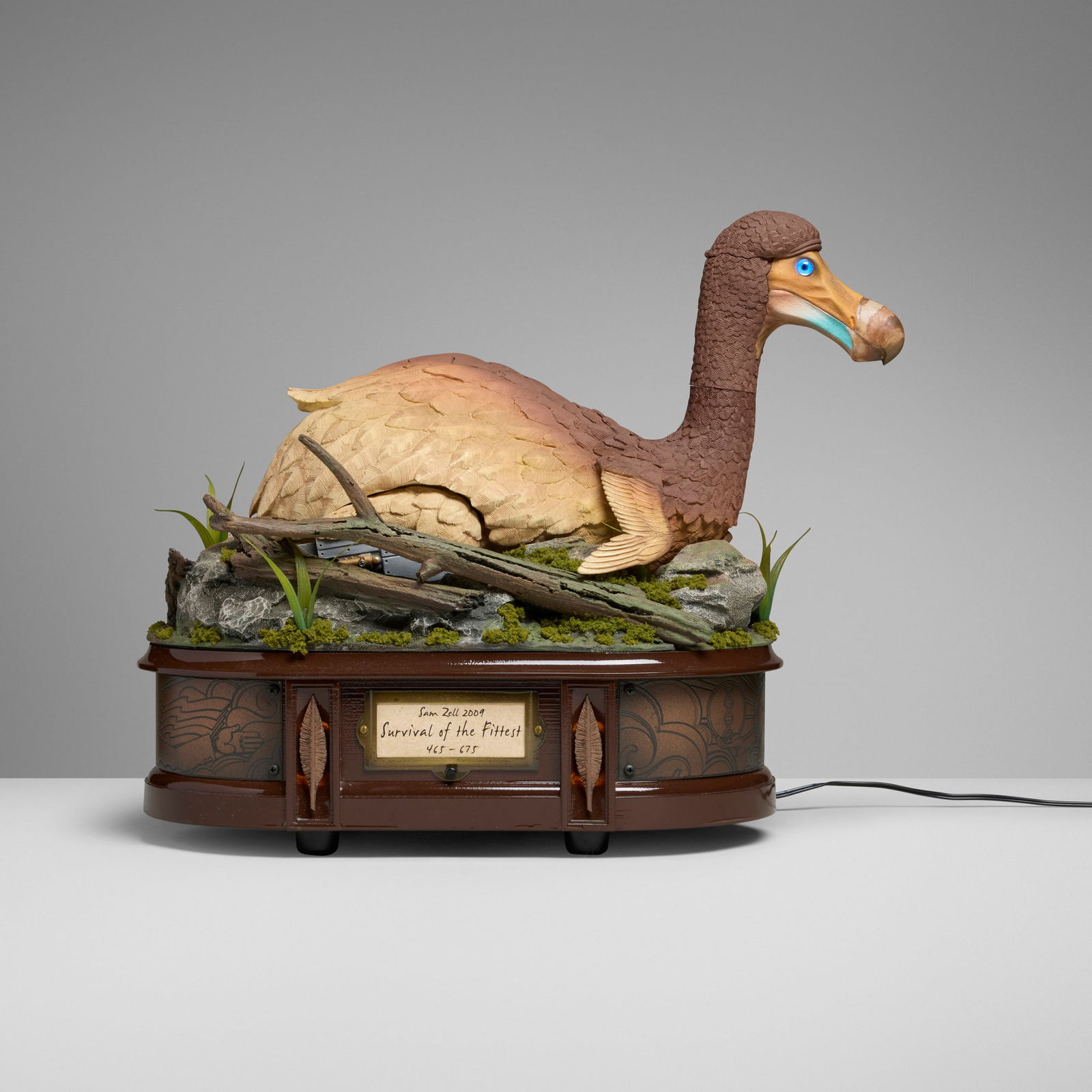 Sam Zell, Survival of the Fittest (Automaton): Sam Zell Survival of the Fittest (Automaton) USA, 2009molded plastic, rubber, brass 12.25 h x 15 w x 7.5 d in (31 x 38 x 19 cm) Sam Zell, a billionaire businessman and real estate investor, cr