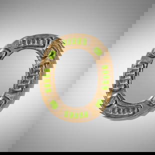 Mithe Espelt, Merida wall mirror: Mithe Espelt Merida wall mirror France, c. 1970 glazed and gilt earthenware, mirrored glass 11.75 h x 9.75 w x 0.75 d in (30 x 25 x 2 cm) Literature: Mithe Espelt: the discreet luxury of the