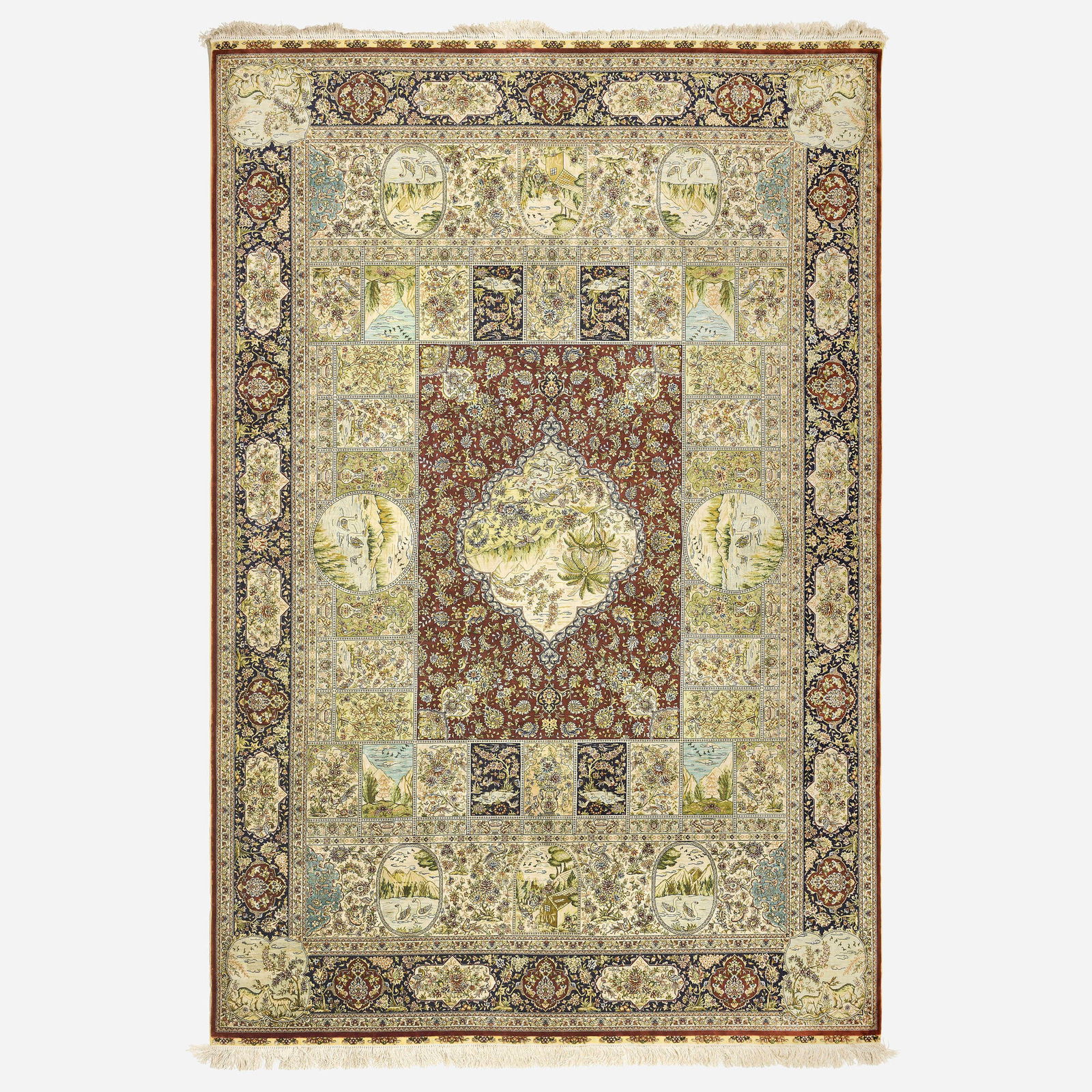 Modern, Hereke low pile carpet (1 of 1)