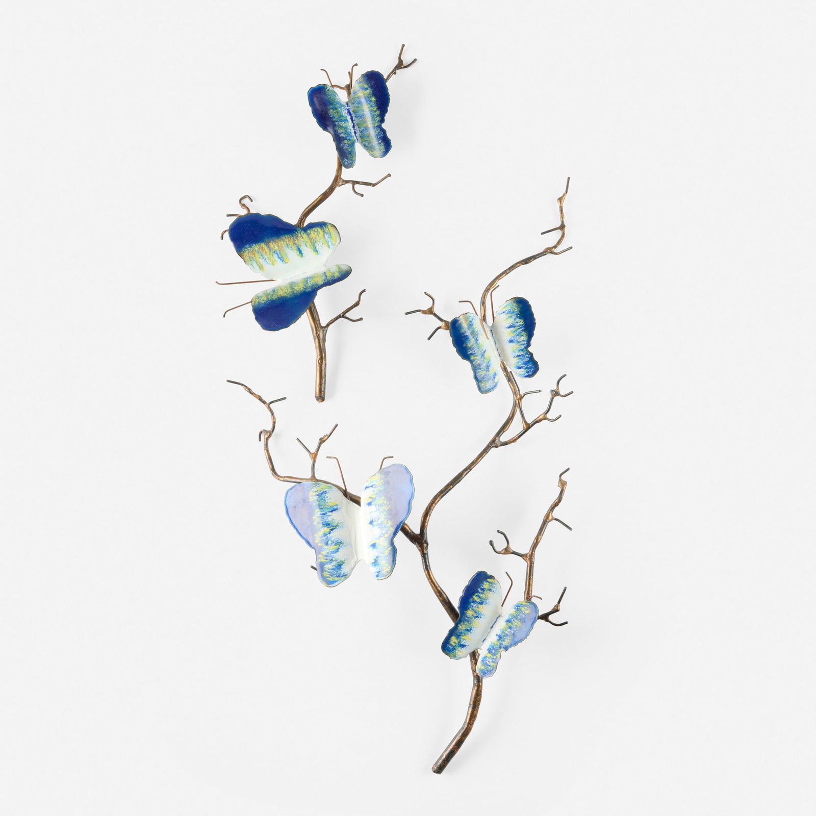 Bovano of Cheshire, Butterflies on branch, set of two (1 of 4)