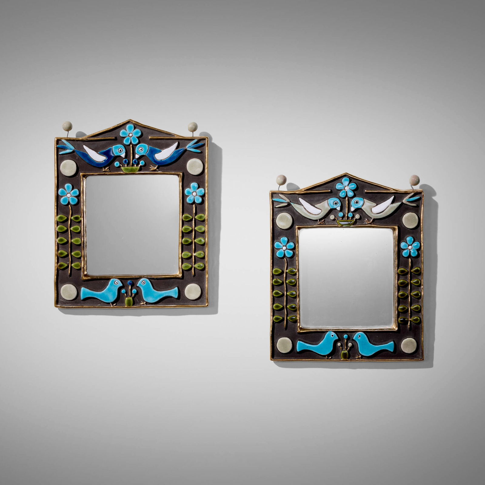 Mithe  Espelt, Bocage wall mirrors, pair (1 of 2)
