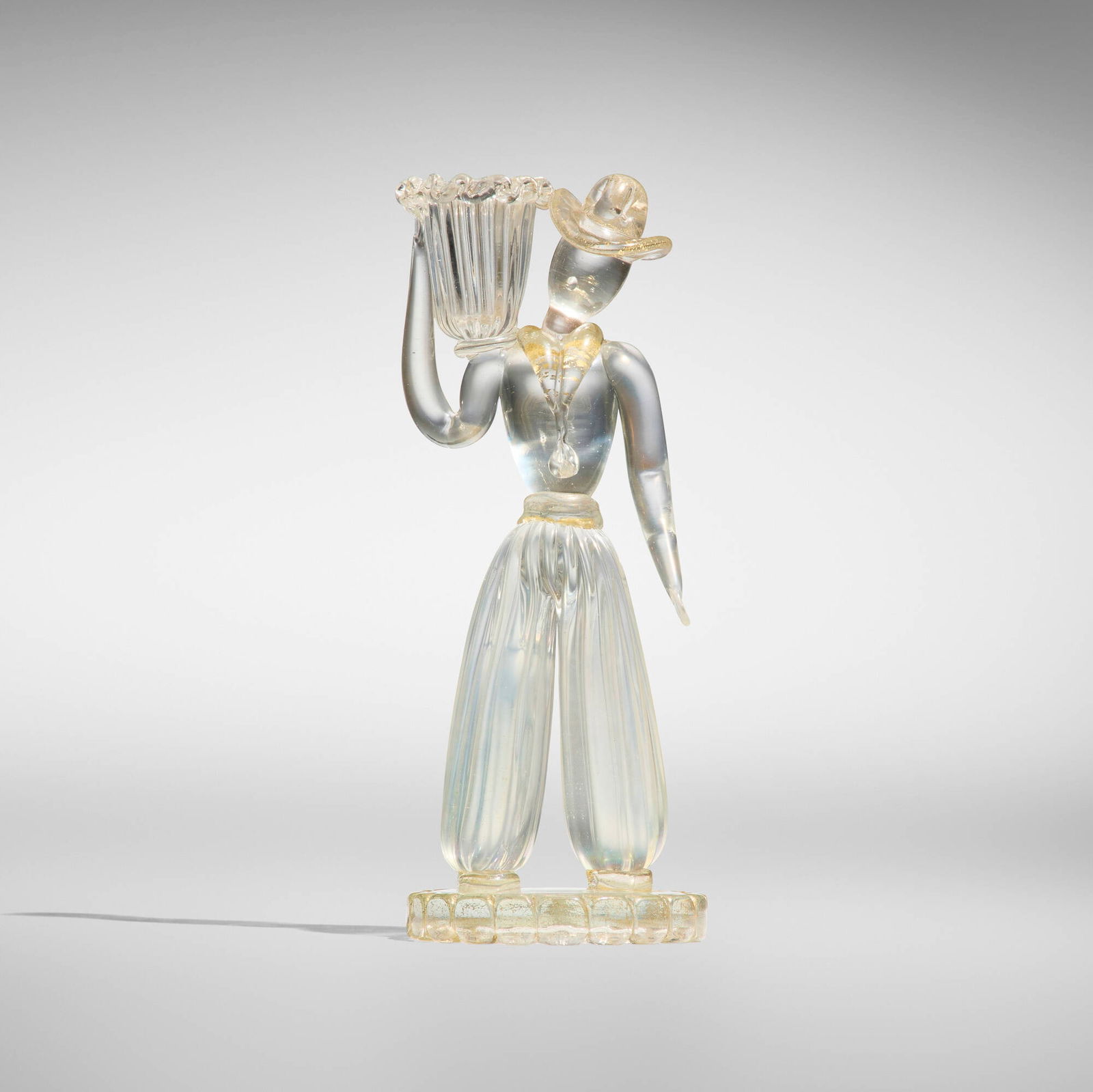 Barovier & Toso, attribution, Figural candle holder (1 of 3)