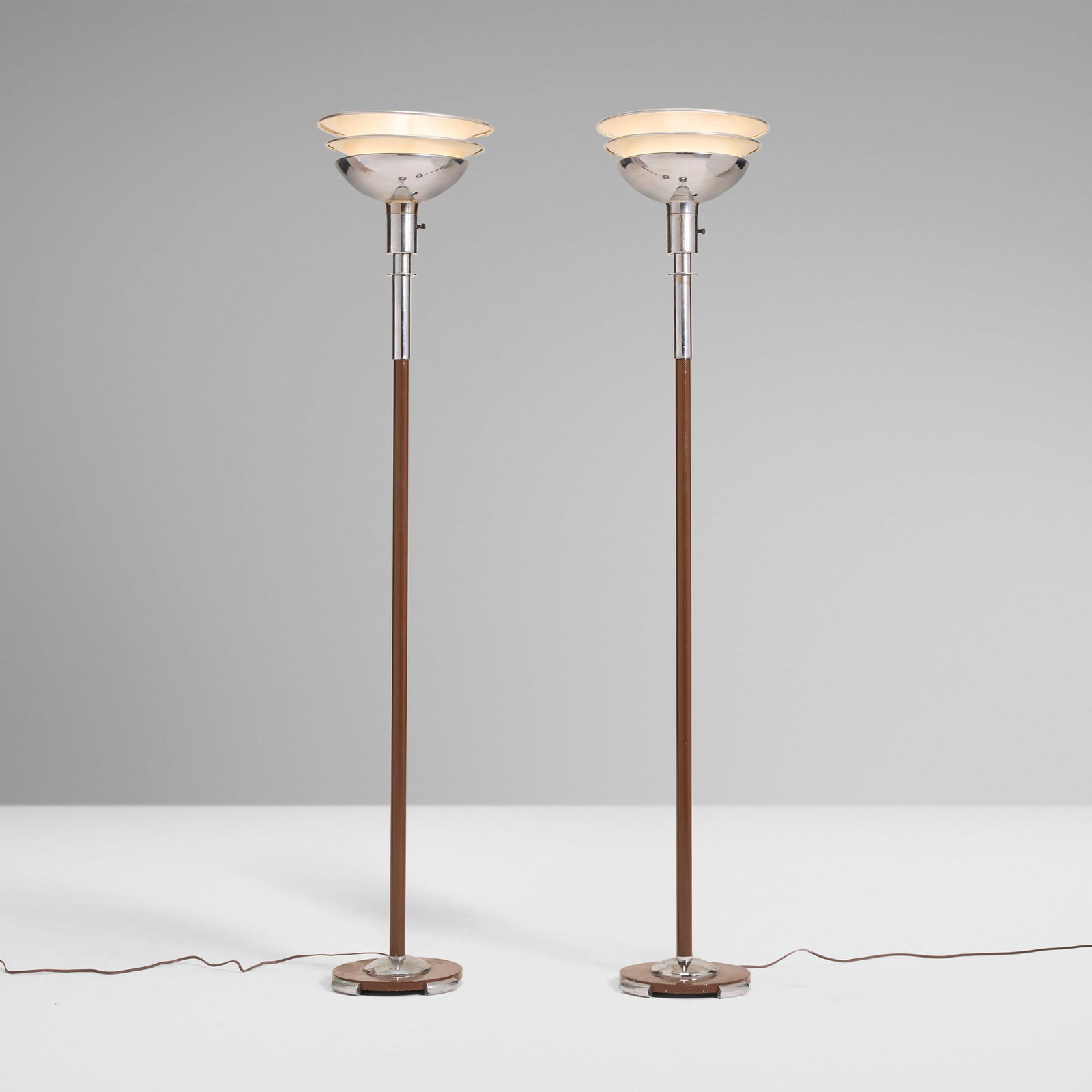 Gilbert Rohde, Torchieres model 3489, pair (1 of 3)