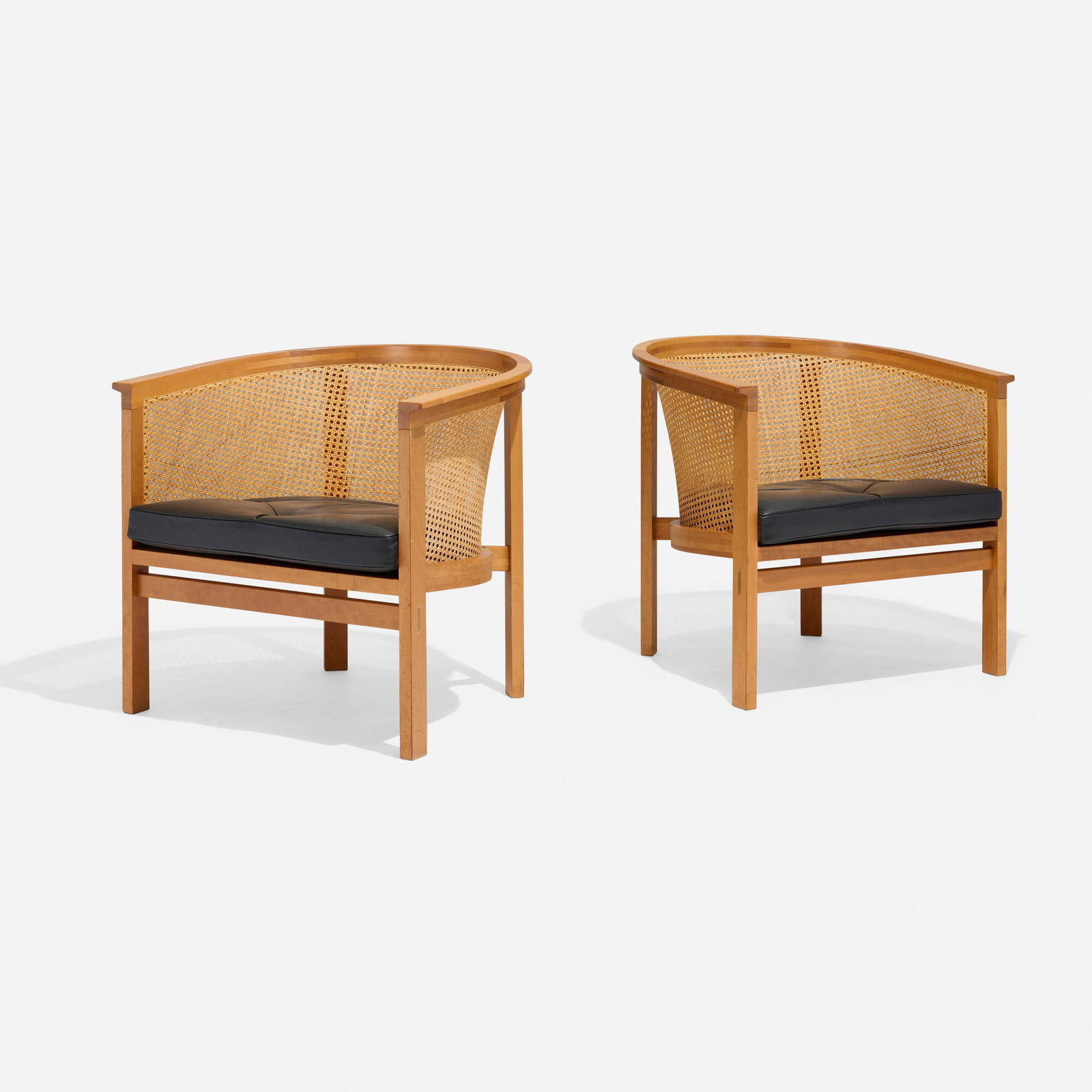 Rud Thygesen and Johnny Sorensen, Kongaserie armchairs, pair (1 of 5)