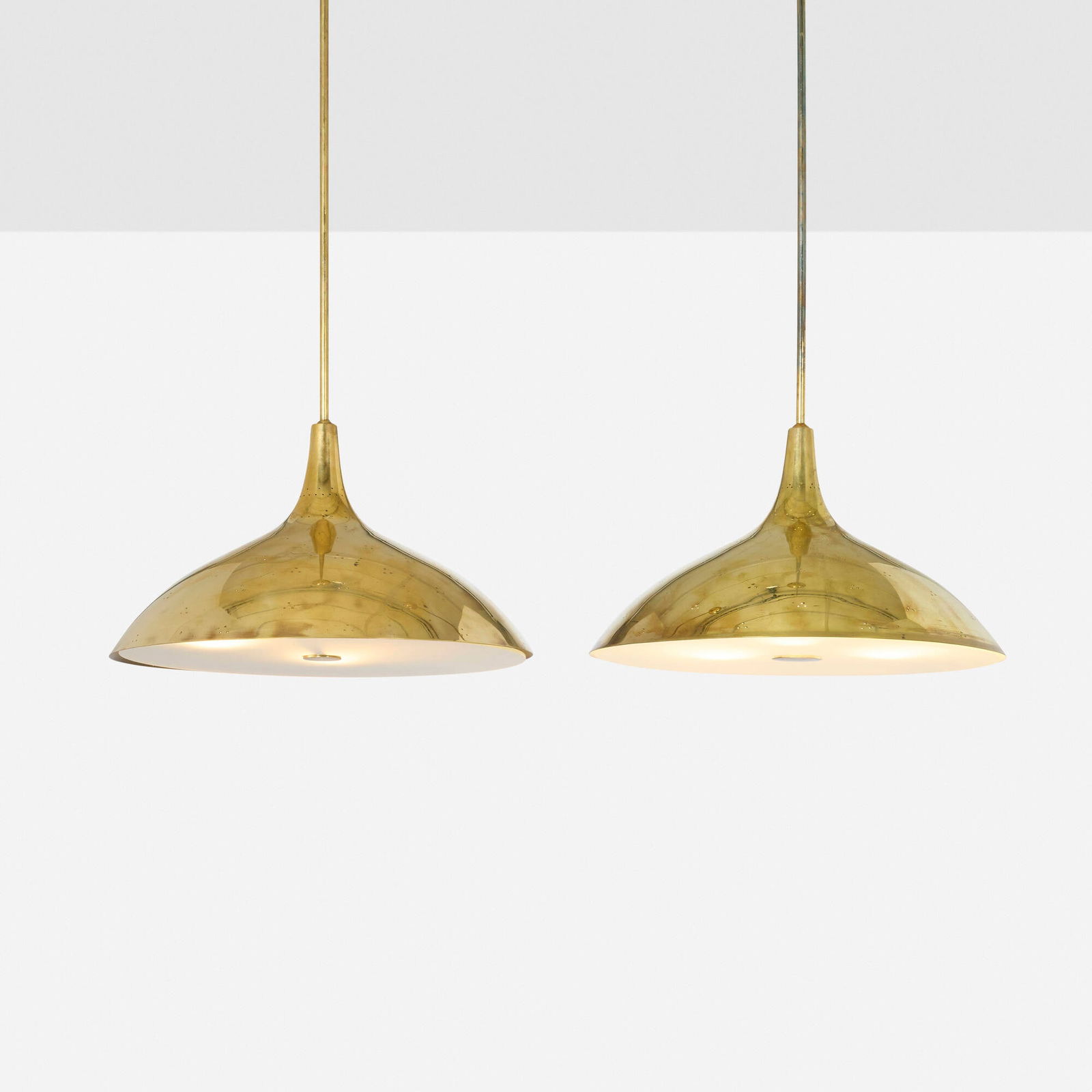 Paavo Tynell, Pendant lamps model 1965, pair (1 of 3)