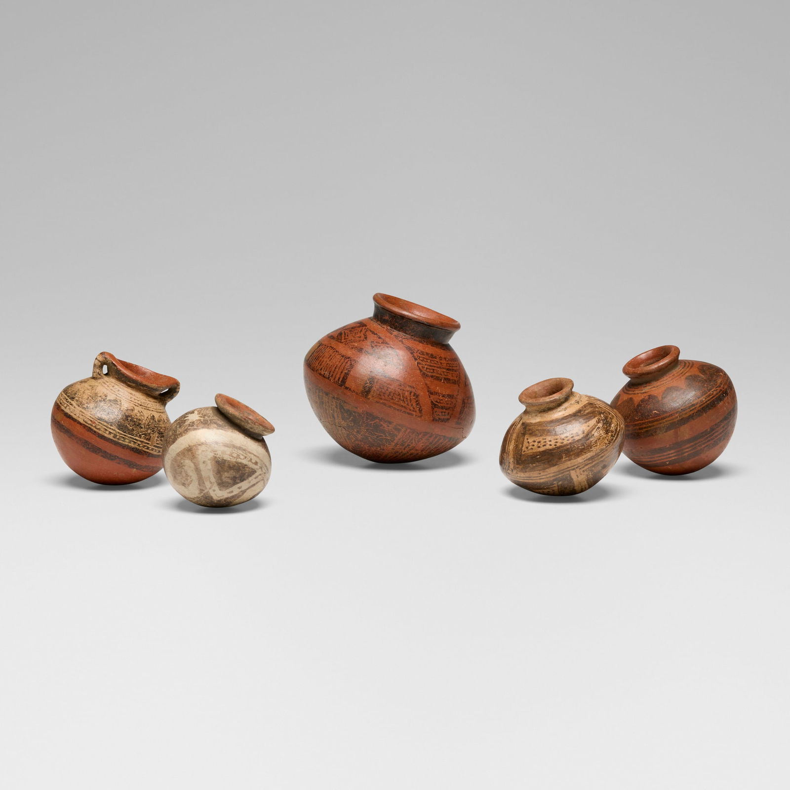 Southwestern Prehistoric, Collection of five small vessels (1 of 3)