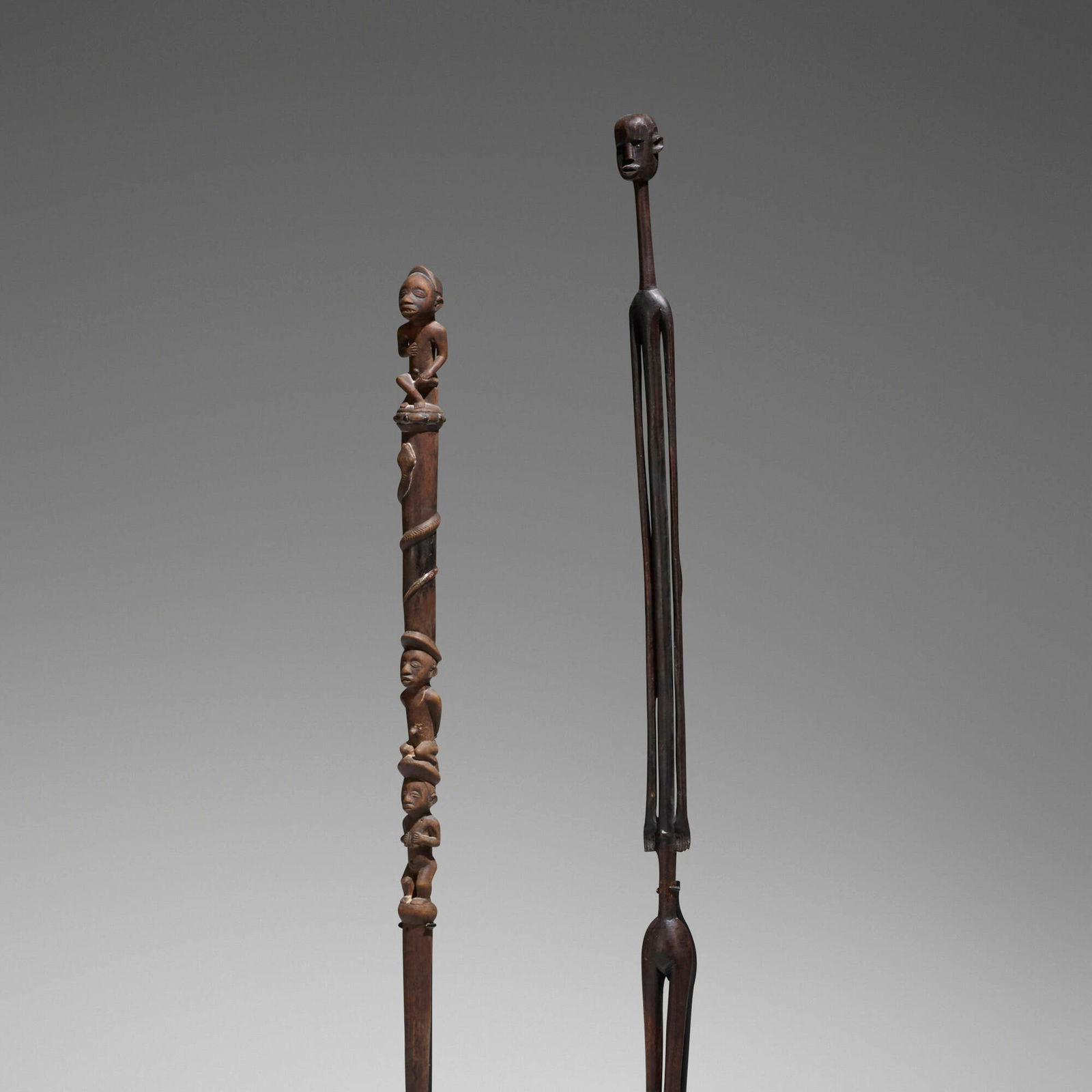 African, Staffs, set of two (1 of 3)