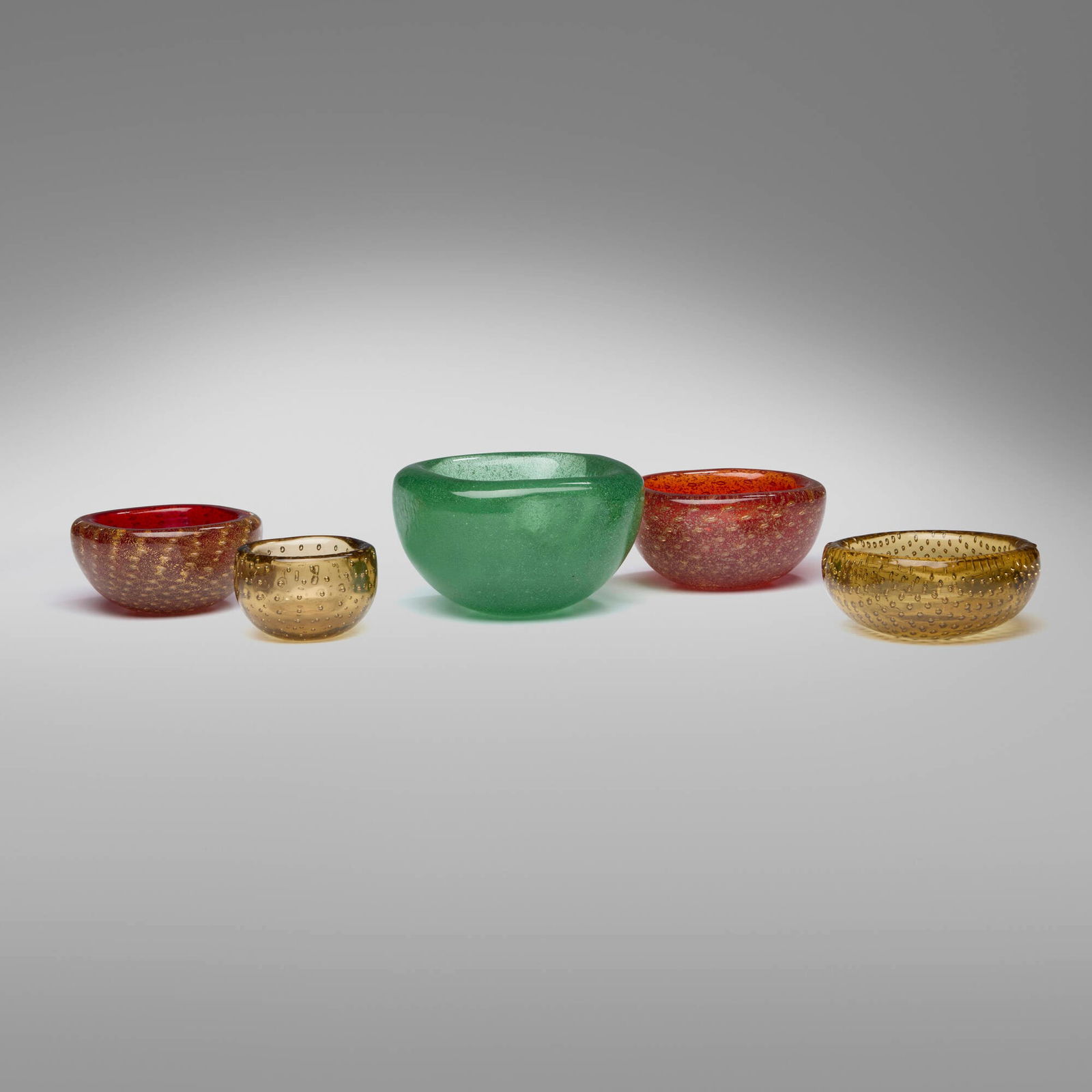 Carlo Scarpa, Bollicine bowls, set of five (1 of 5)
