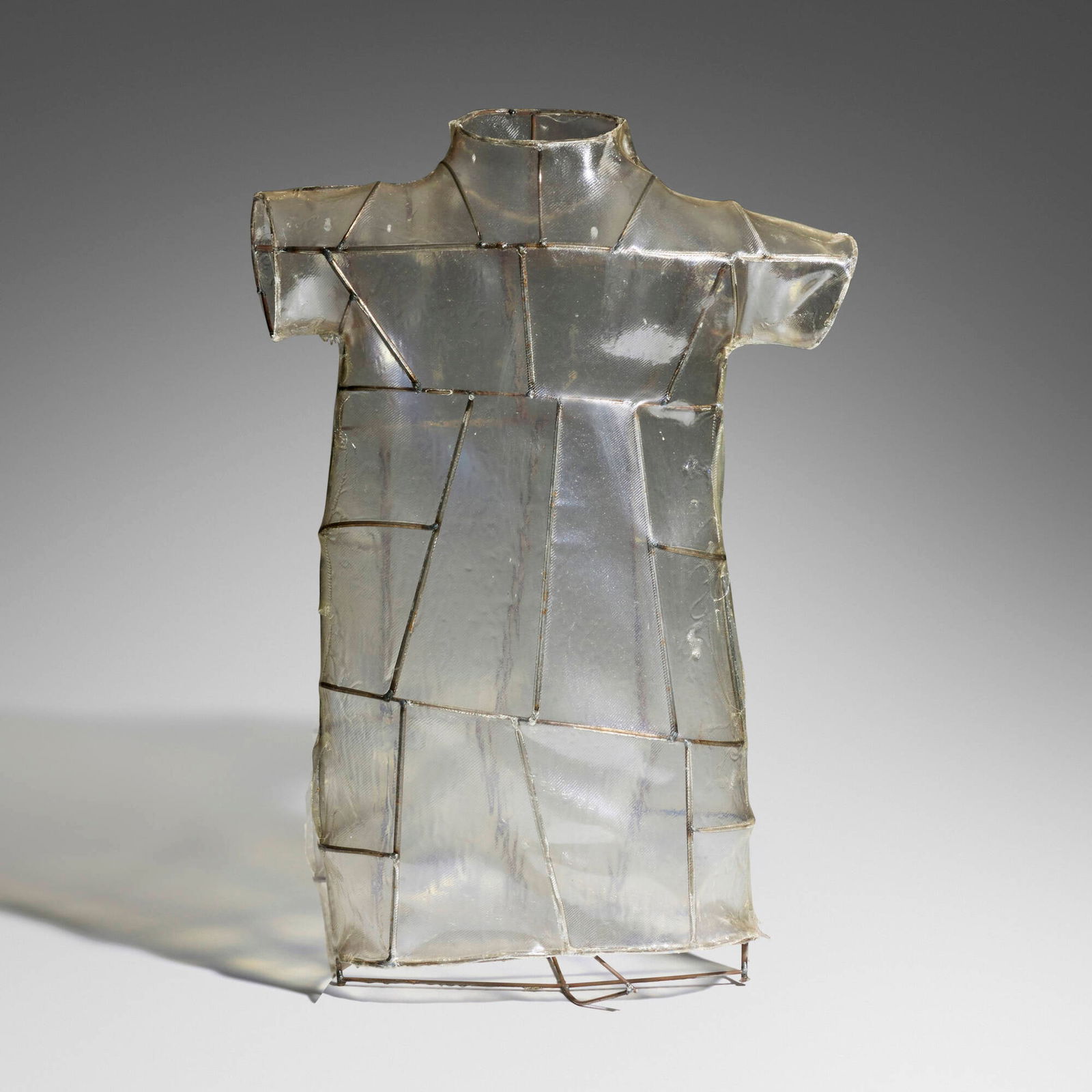 Stefan Lindfors, Lighted sculpture (Torso): Stefan Lindfors Lighted sculpture (Torso) Finland, c. 1995resin-coated fiberglass, steel 33.25 h x 22.25 w x 7.25 d in (84 x 57 x 18 cm) Provenance: Private Collection <