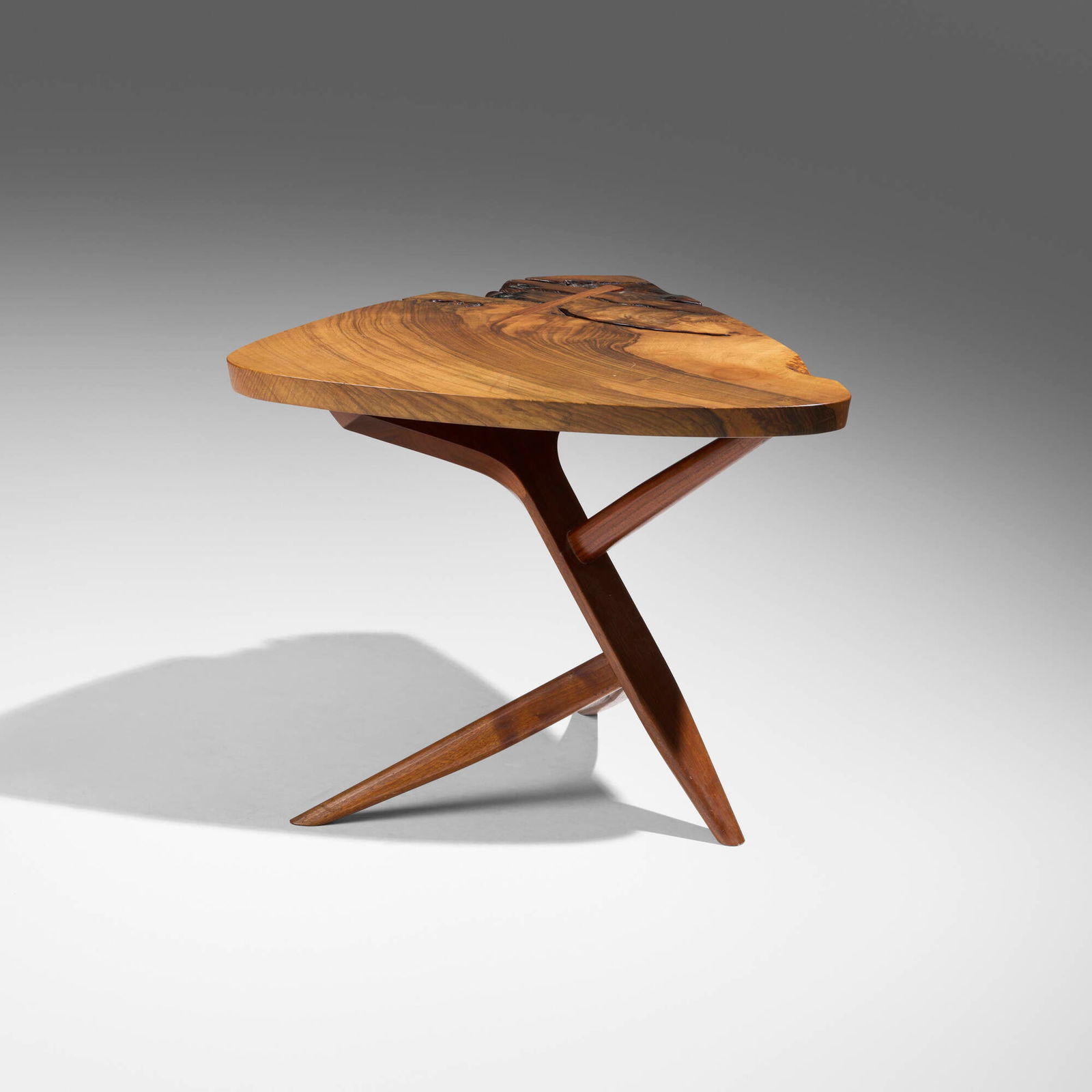 George Nakashima, Special-order Conoid Cross-Legged table (1 of 5)