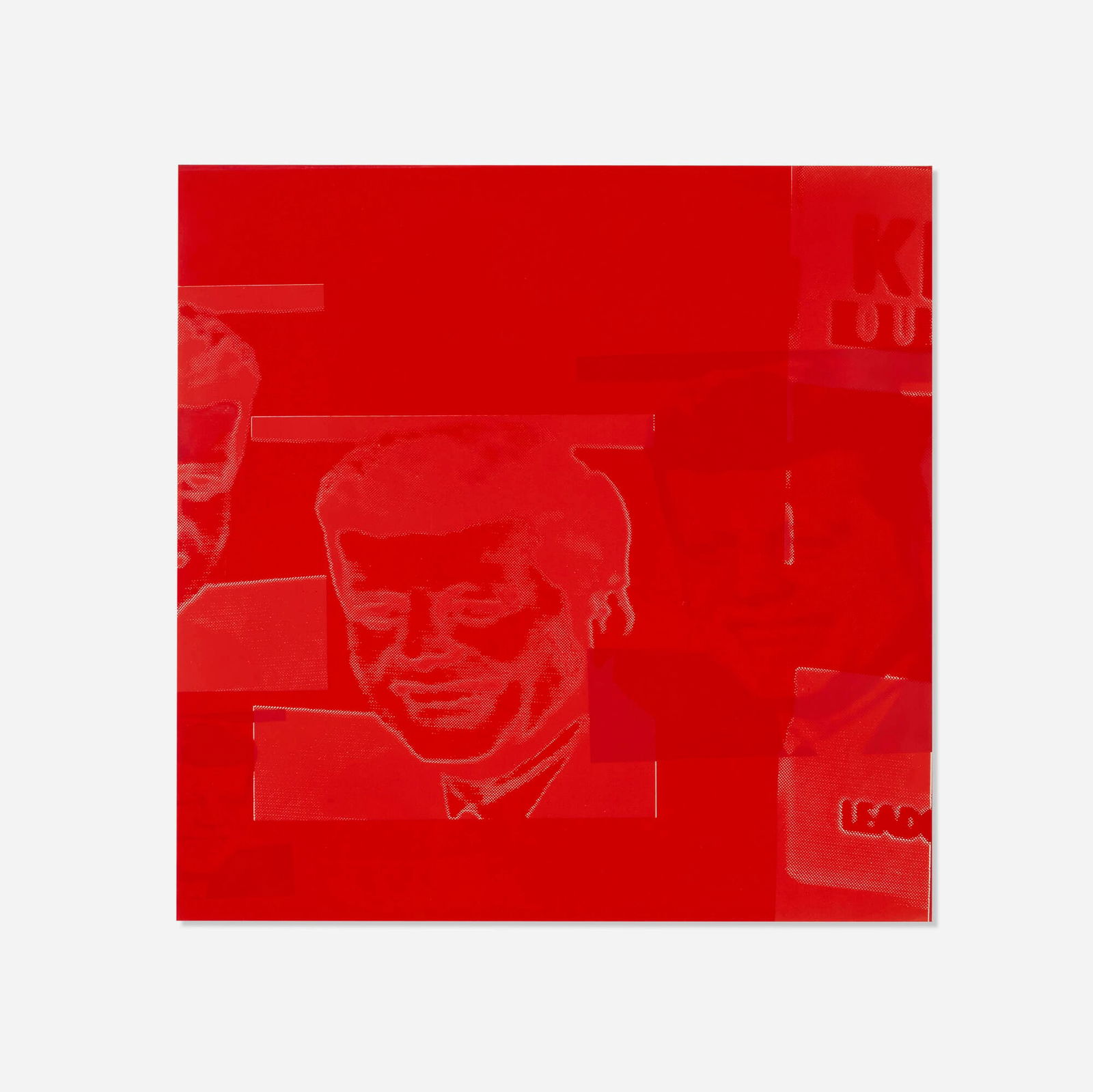 Andy Warhol, Plate 4 (from the Flash- November 22nd, 1963 portfolio): Andy Warhol Plate 4 (from the Flash- November 22nd, 1963 portfolio) 1968screenprint in colors sight: 20.625 h x 20.625 w in (52 x 52 cm) Signed to verso 'Andy Warhol'. This work is from the ed