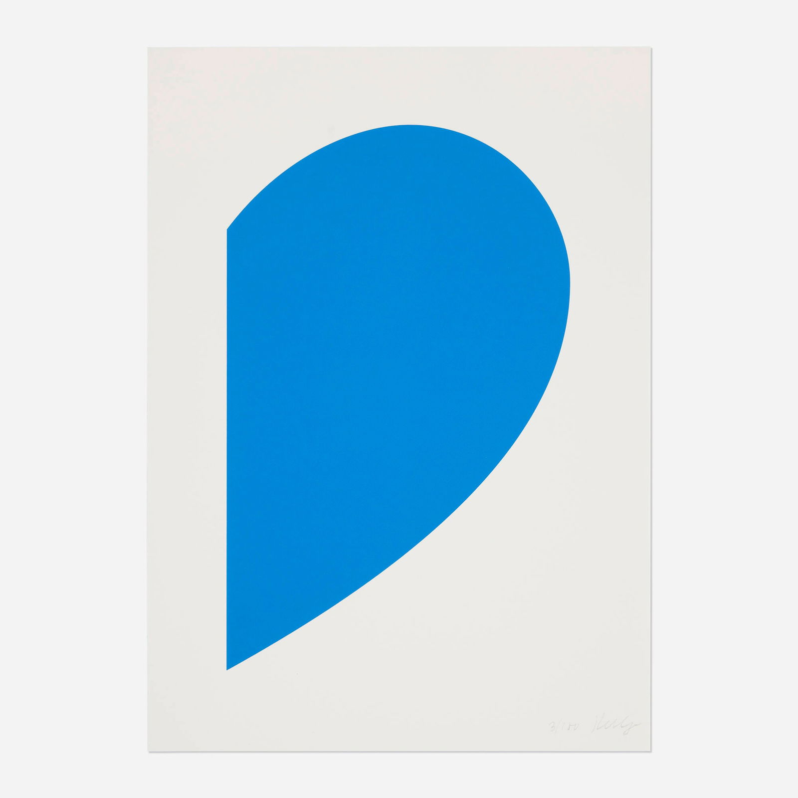 Ellsworth Kelly, Small Blue Curve (1 of 2)