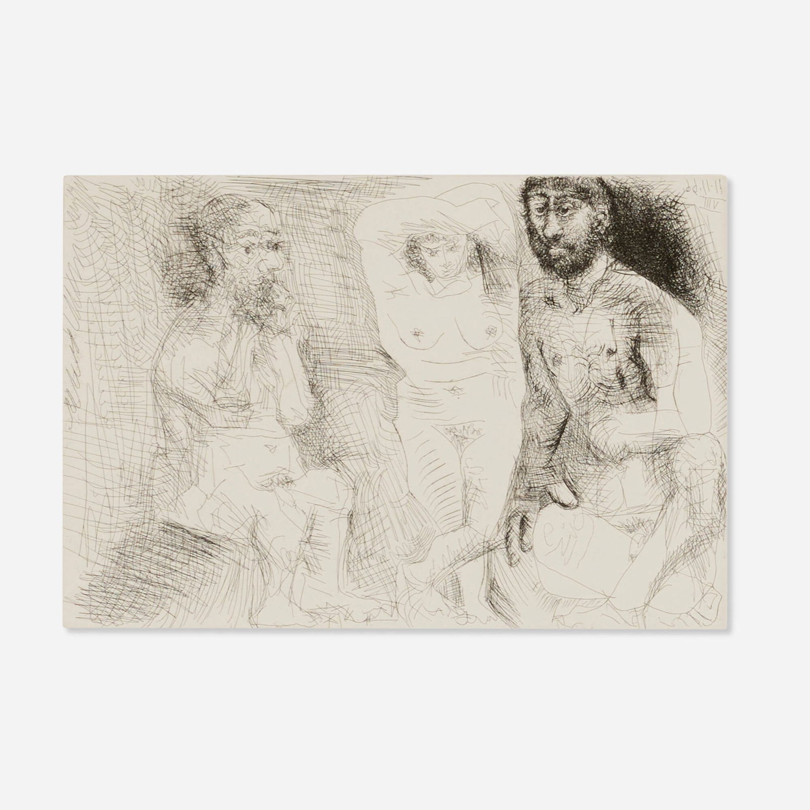 Pablo Picasso, Untitled (from El Entierro del Conde de Orgaz portfolio) (1 of 3)