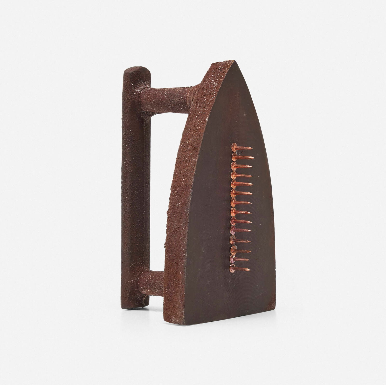Man Ray, Cadeau: Man Ray Cadeau 1921 / 1974iron and brass nails 3.875 h x 6.25 w x 3.875 d in (10 x 16 x 10 cm) Signed, titled and numbered to handle 'Cadeau Man Ray 550/5000'. This work is number 550 from the