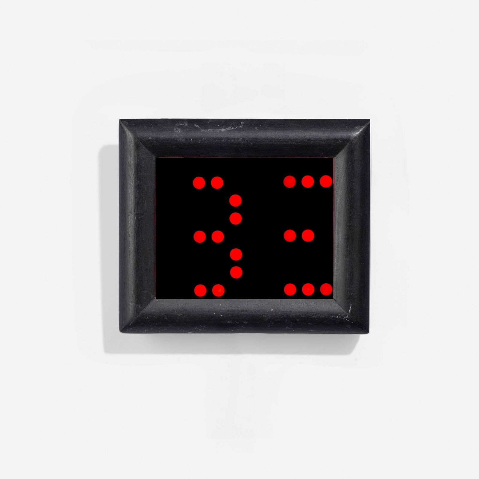 Jenny Holzer, Survival 1 (from the Survival Series): Jenny Holzer Survival 1 (from the Survival Series) 1993electronic LED sign with red diodes in wooden frame 3.625 h x 4.125 w in (9 x 10 cm) This work will ship from Lambertville,