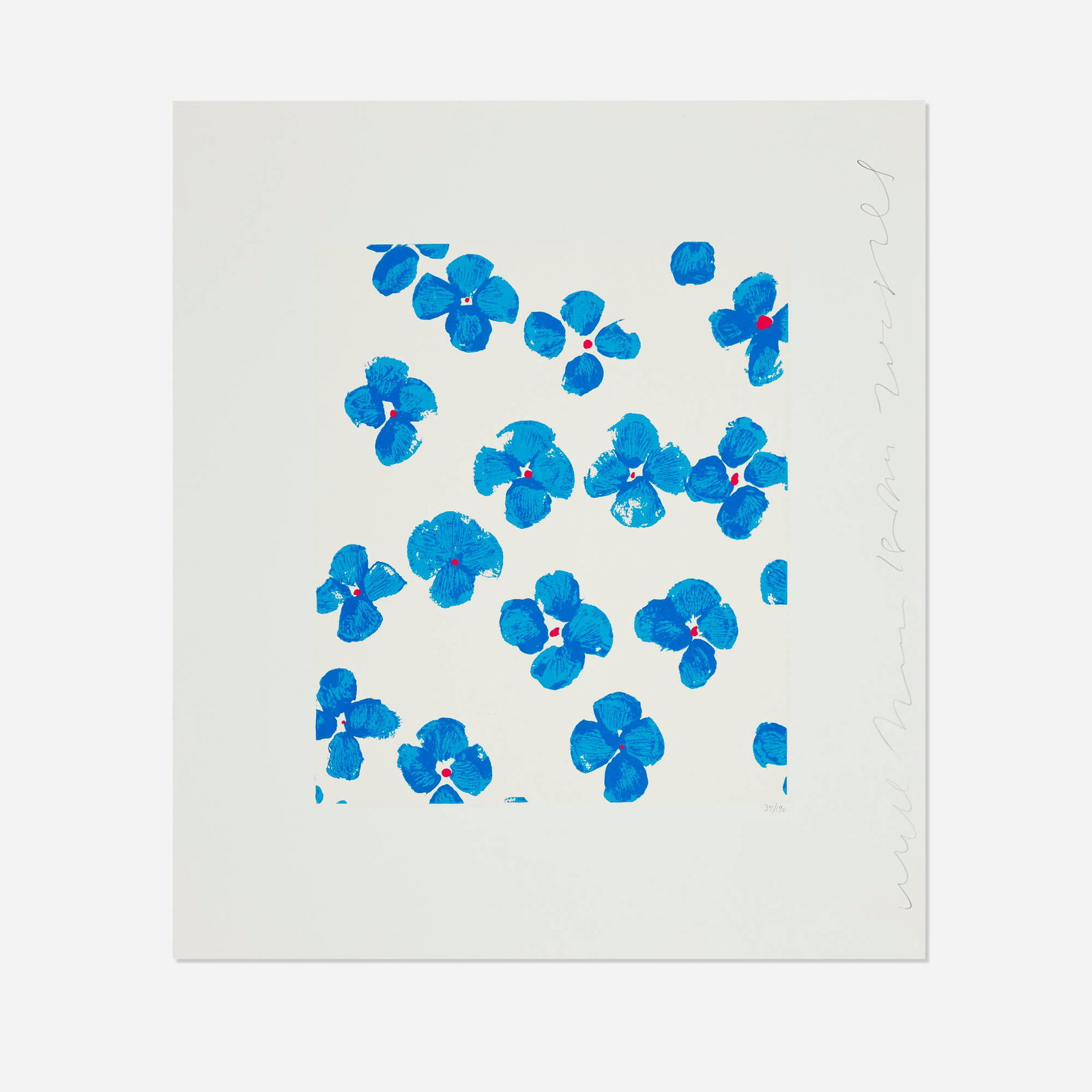 Donald Sultan, Wallflower 30 (from the Wallflowers portfolio) (1 of 2)