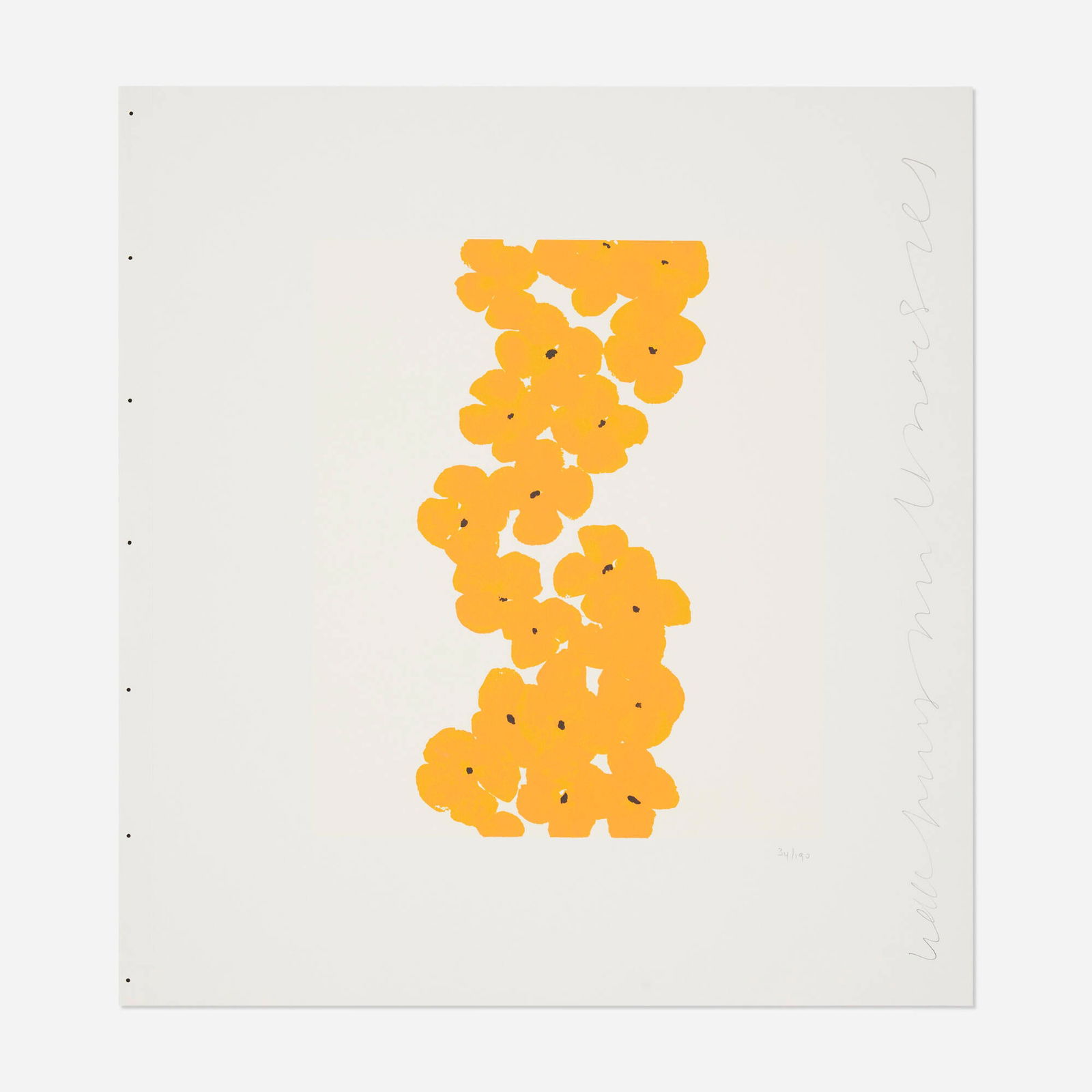 Donald Sultan, Wallflower 9 (from the Wallflowers portfolio) (1 of 3)