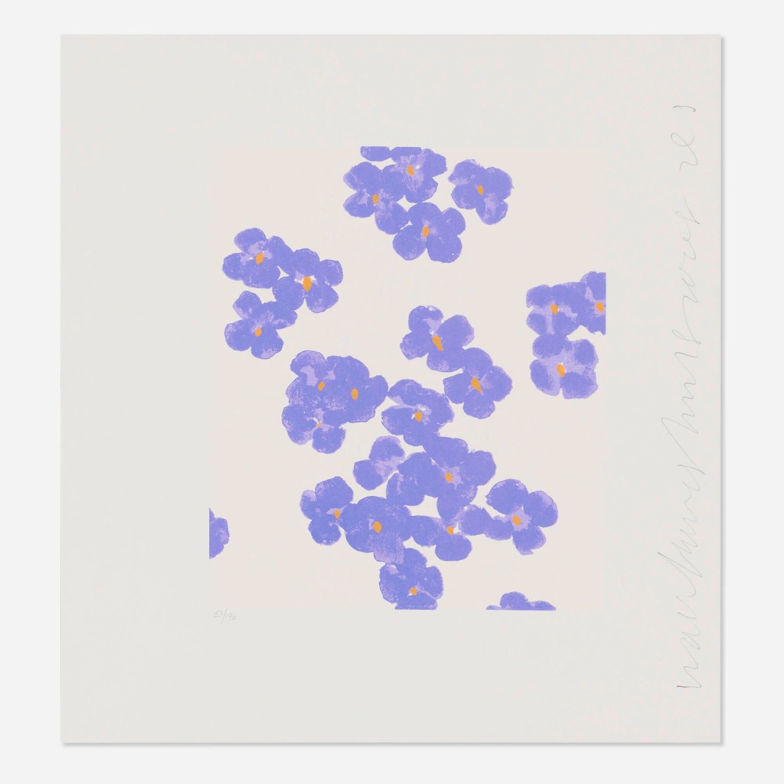 Donald Sultan, Wallflower 15 (from the Wallflowers portfolio) (1 of 2)