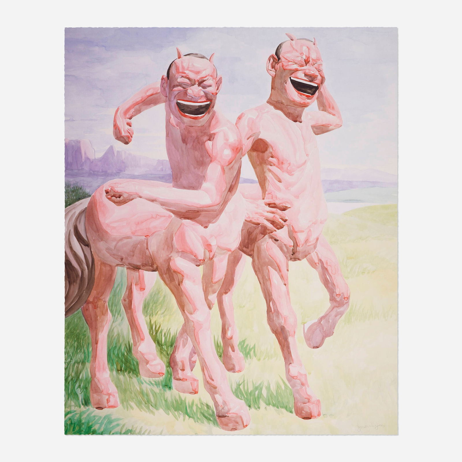 Yue Minjun, Untitled (Smile-ism No. 11) (1 of 2)