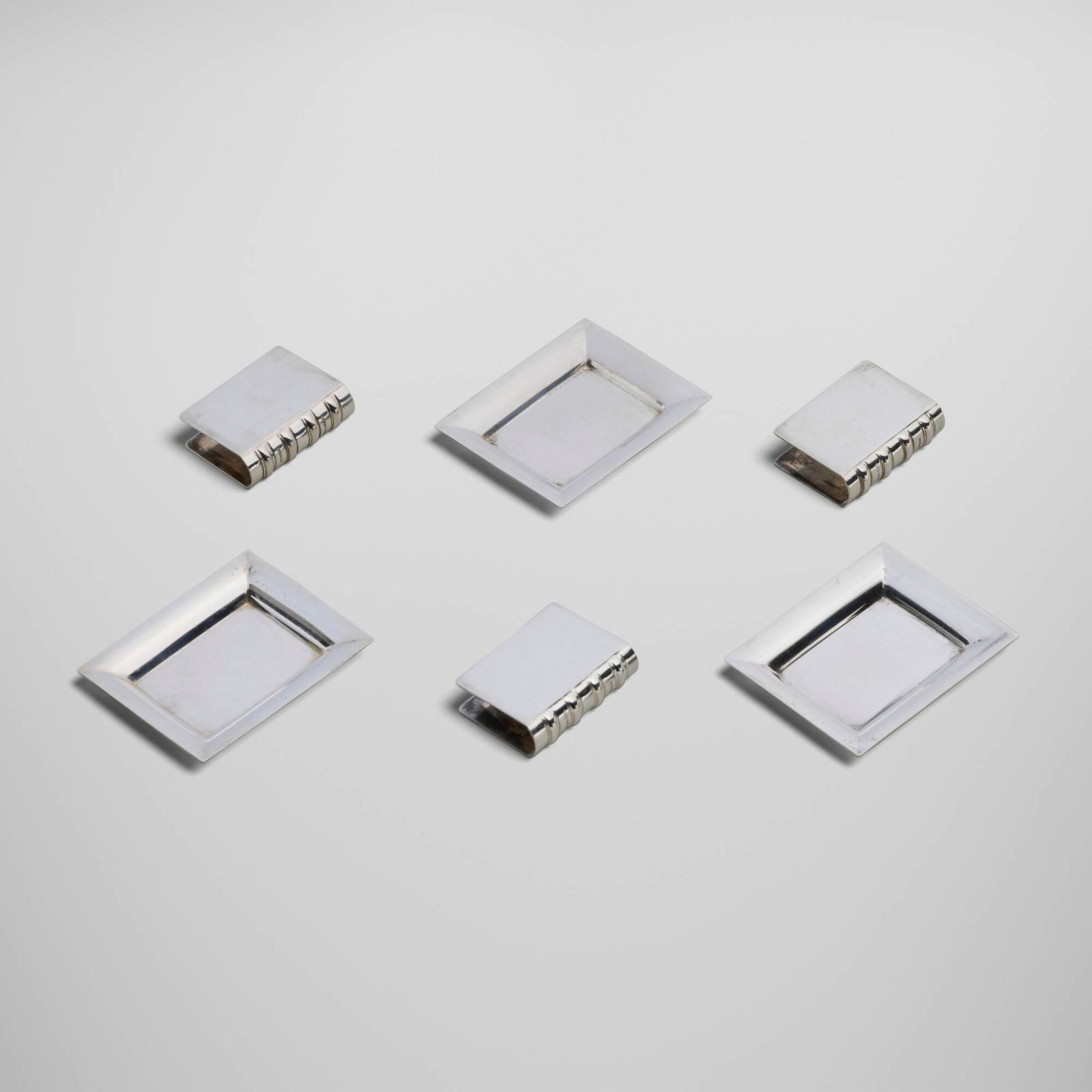 Tiffany & Co., Collection of six tabletop accessories: Tiffany & Co. Collection of six tabletop accessories New York, USA, second half of the 20th century sterling silver 2.75 h x 2 w x 0.25 d in (7 x 5 x 1 cm) 1.75 h x 1.25 w x 0.5 d in (4 x 3 x 1 cm)