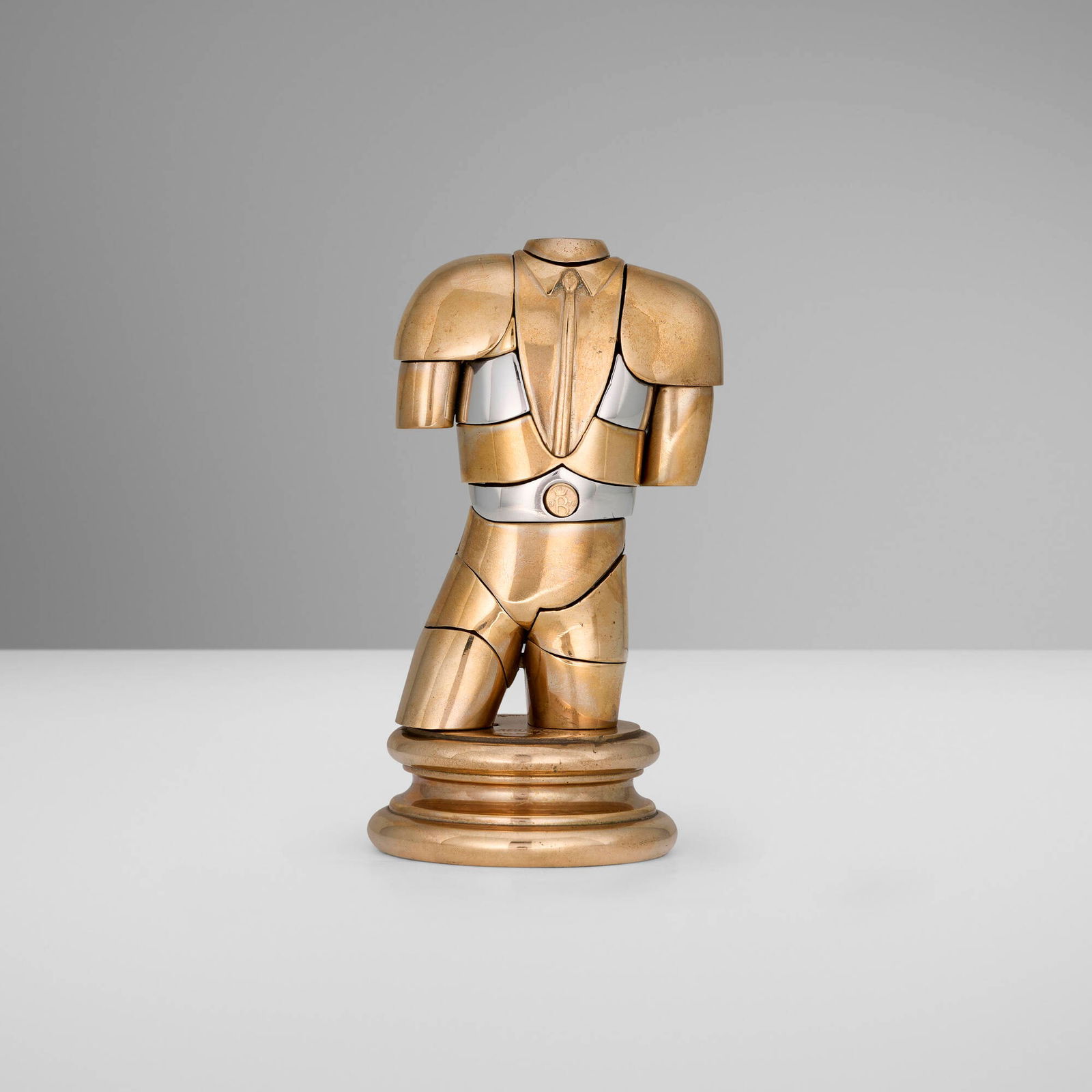 Miguel Berrocal, Manolete (Opus 155): Miguel Berrocal Manolete (Opus 155) 1975-77 bronze, stainless steel 5.25 h x 2.5 dia in (13 x 6 cm) Impressed signed and numbered to base 'Berrocal 2684/10000'. Impressed manufacturer's mark to