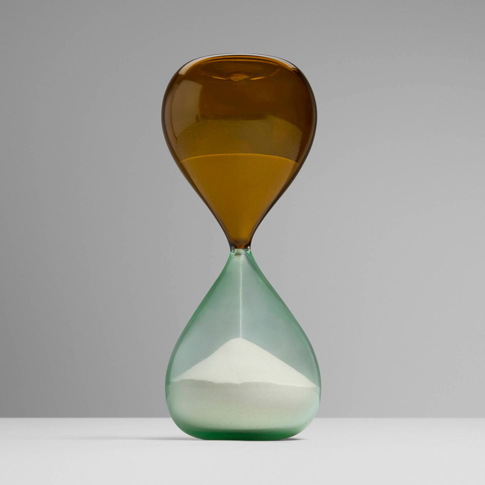 Fulvio Bianconi and Paolo Venini, Clessidre (Hourglass): Fulvio Bianconi and Paolo Venini Clessidre (Hourglass) Italy, 2003 polychrome glass, sand 11.5 h x 4.75 dia in (29 x 12 cm) Incised manufacturer's mark, date and number to underside 'Venini 2003