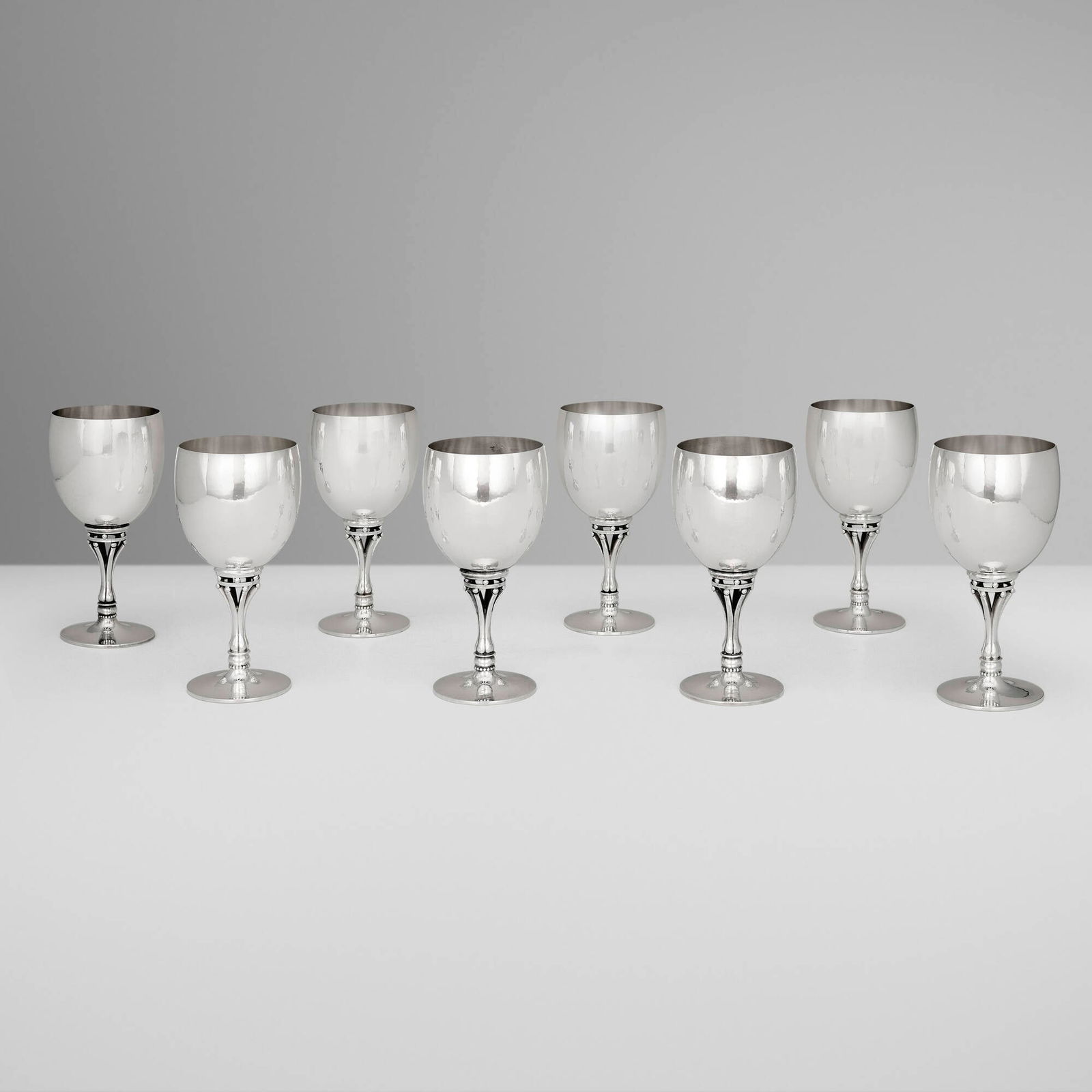 Harald Nielsen, Goblets model 532C, set of eight (1 of 4)